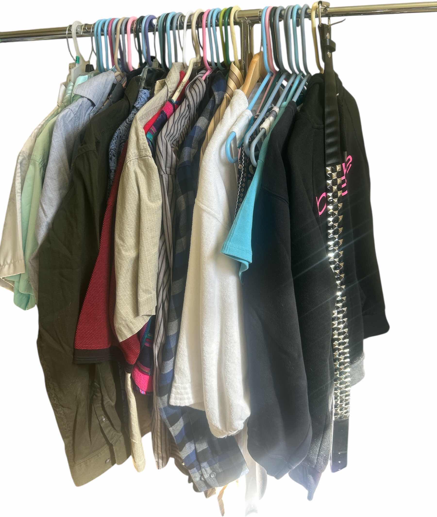 Photo 1 of MENS CLOTHING & A FEW WOMENS MOSTLY SIZE LARGE