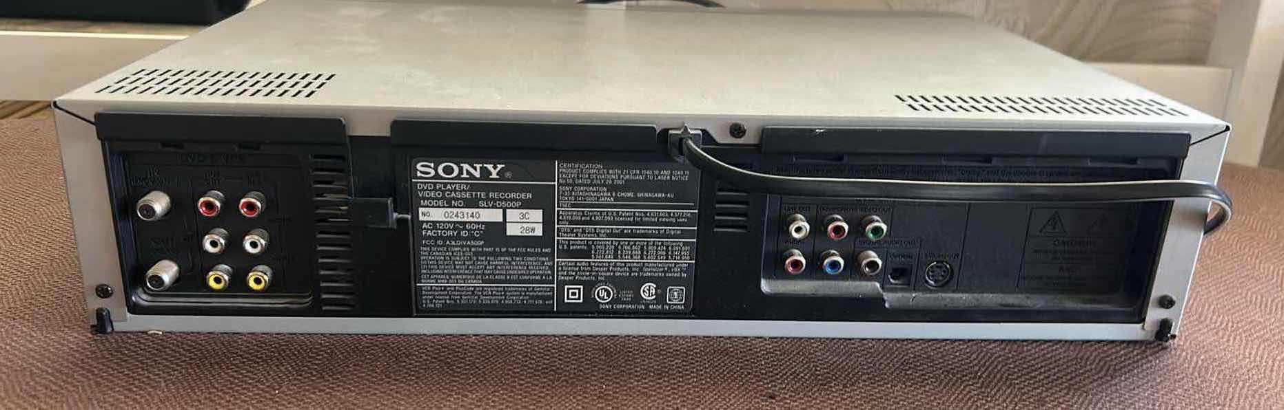 Photo 1 of SONY DVD VHS RECEIVER INITIAL DVD PLAYER