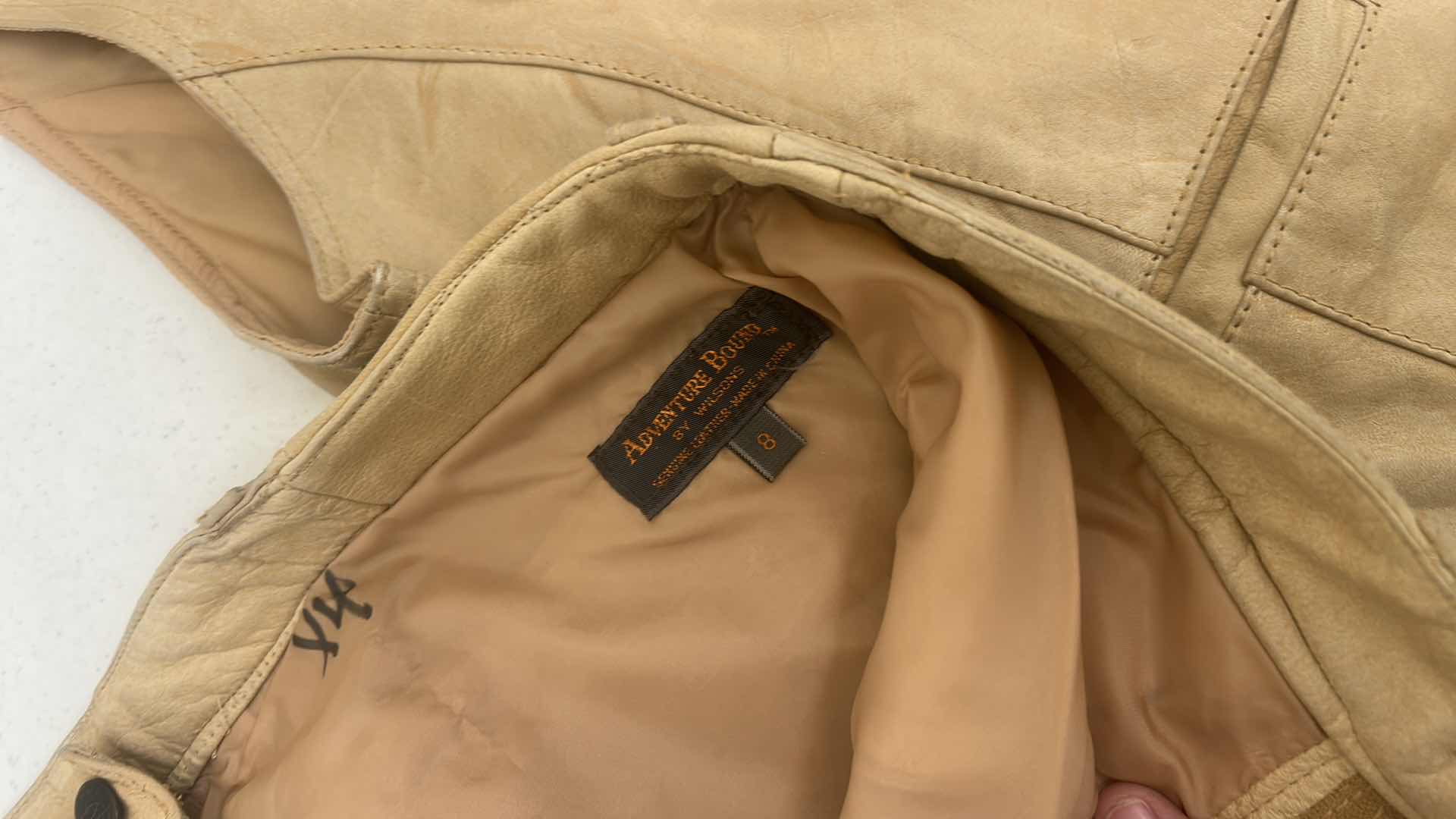 Photo 1 of 2 PC LEATHER OUTFIT SIZE 8