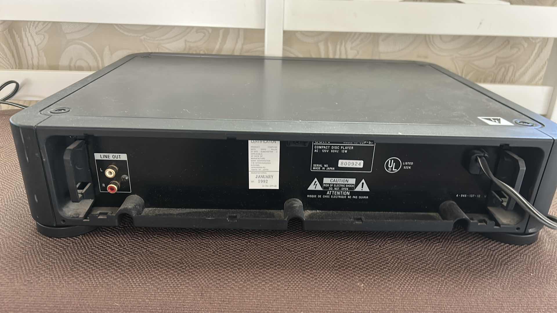 Photo 1 of SONY CDP-S7 CD PLAYER