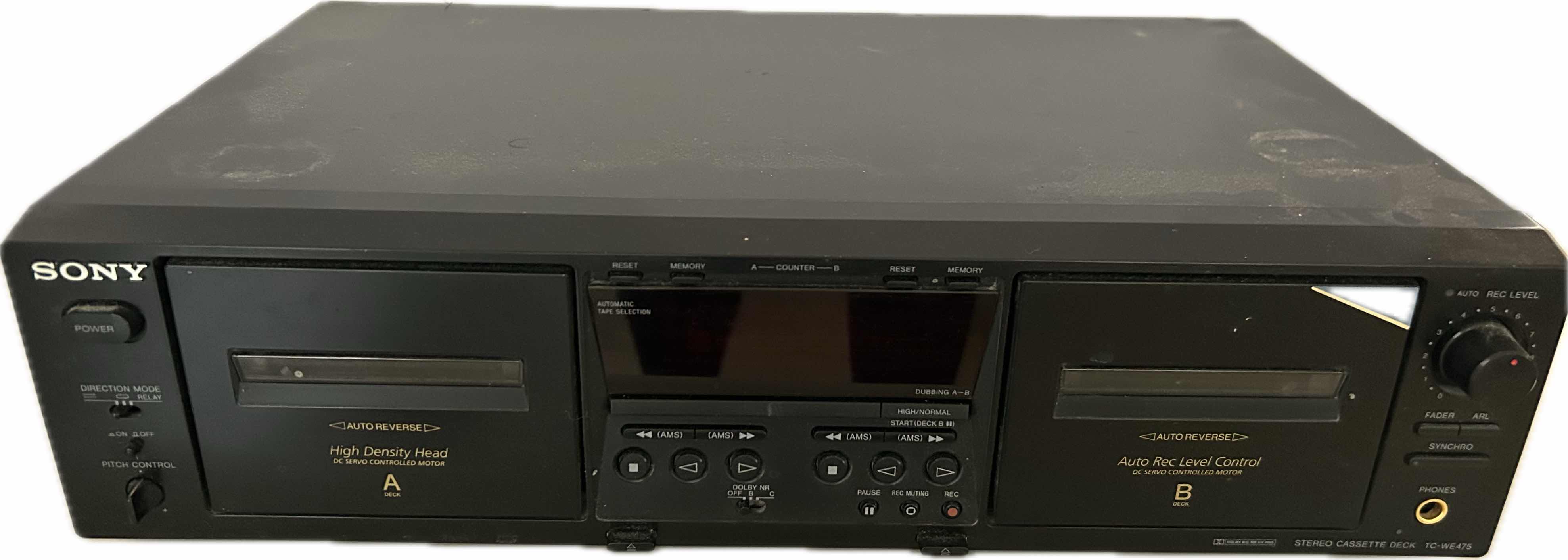 Photo 1 of SONY TC -WE475 DUAL CASSETTE DECK 