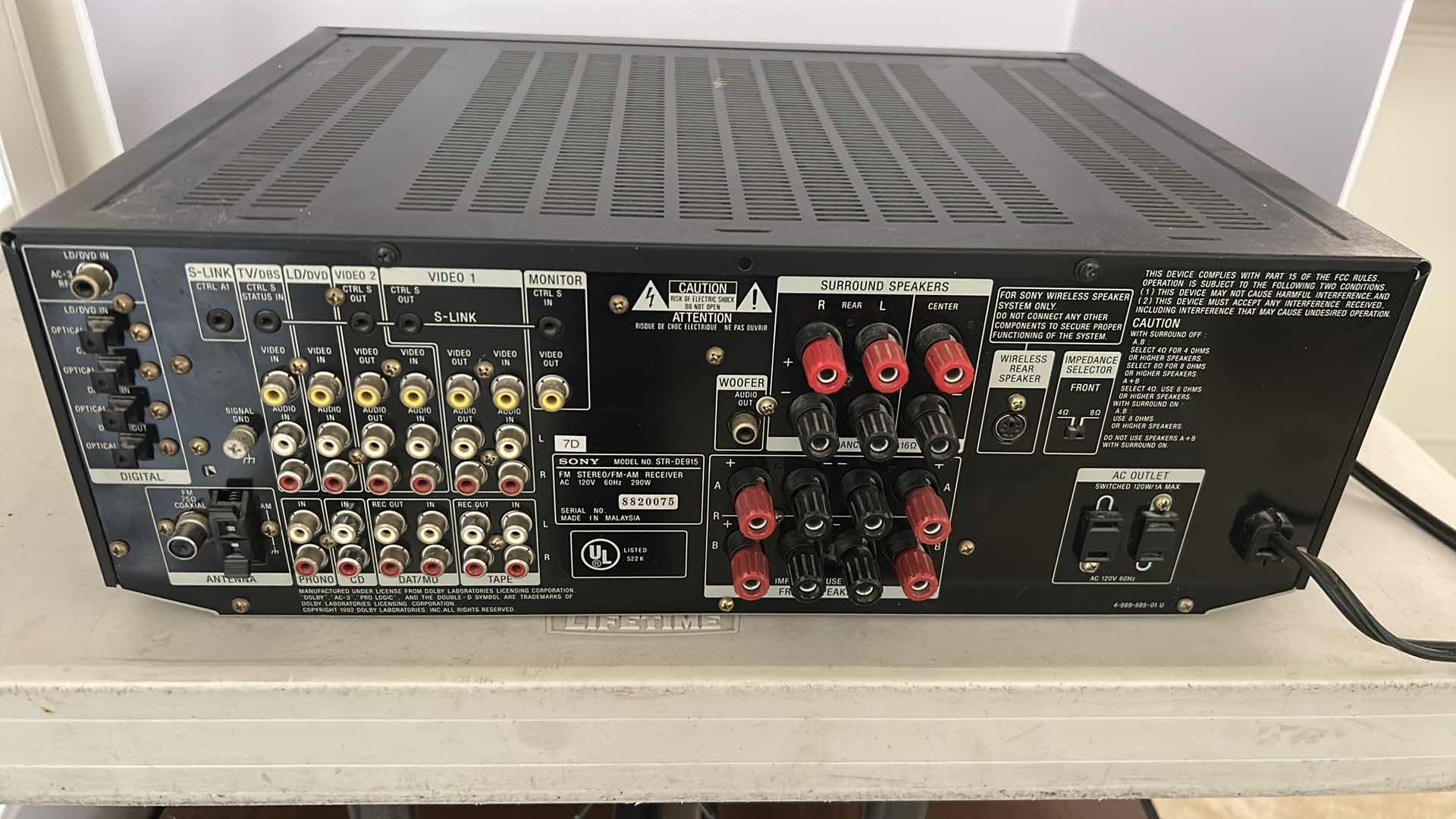 Photo 1 of SONY STR- DE 915 AV RECEIVER 