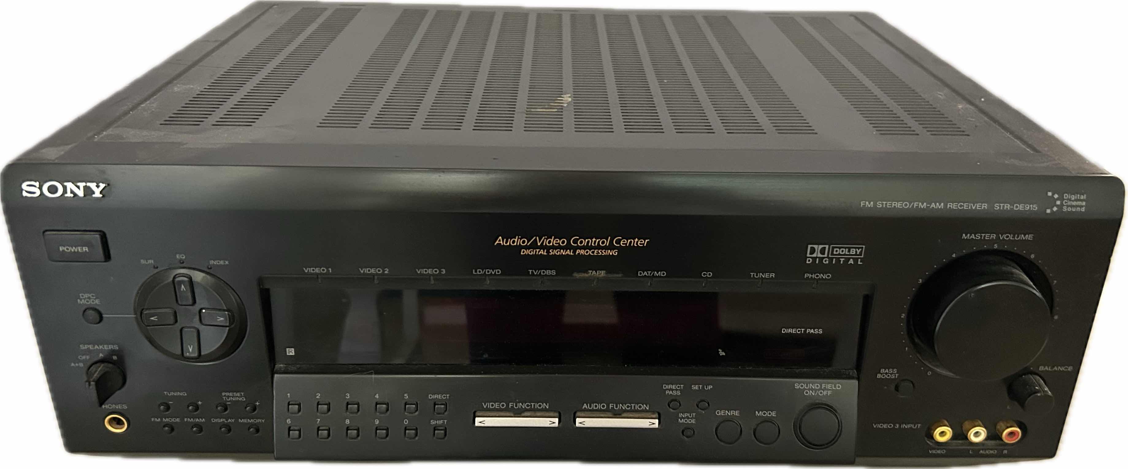 Photo 1 of SONY STR- DE 915 AV RECEIVER 
