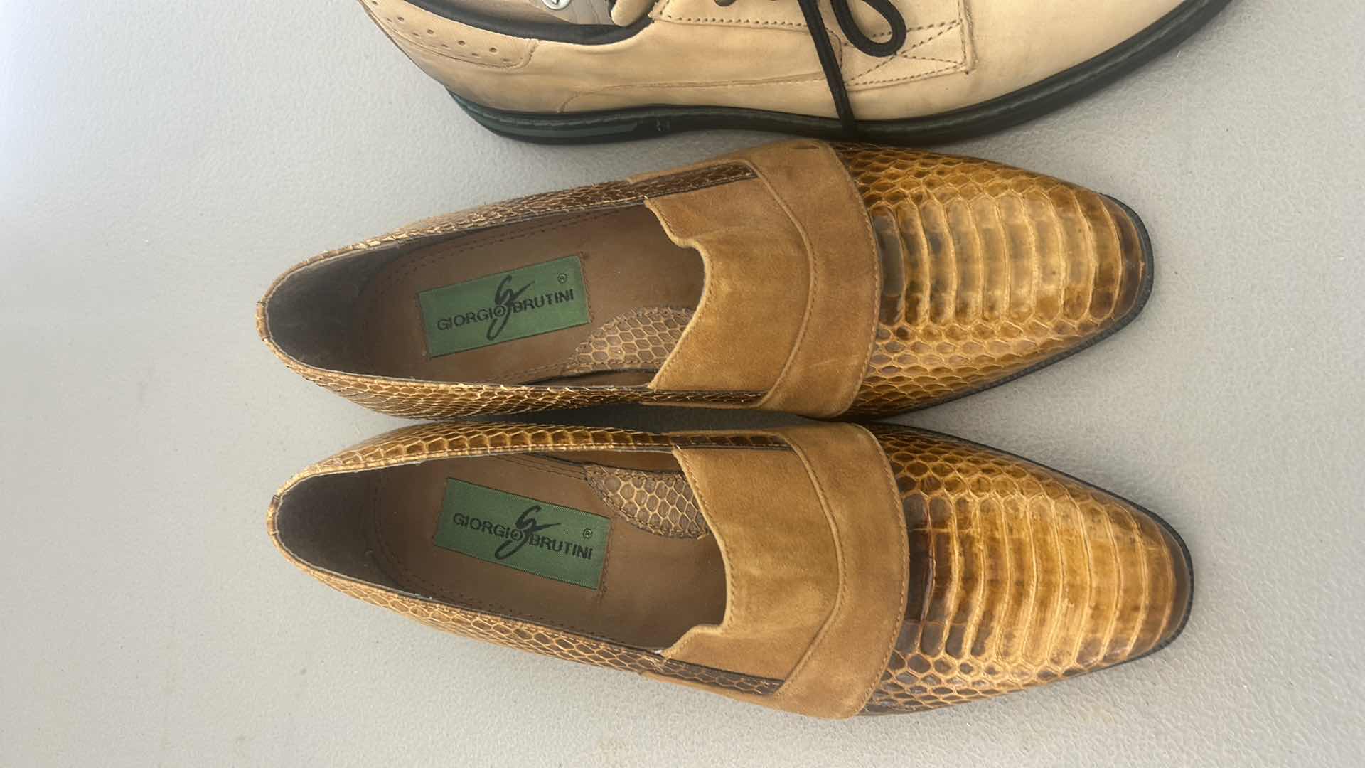 Photo 1 of 2 PAIRS MENS SHOES SIZE 8.5 & 9