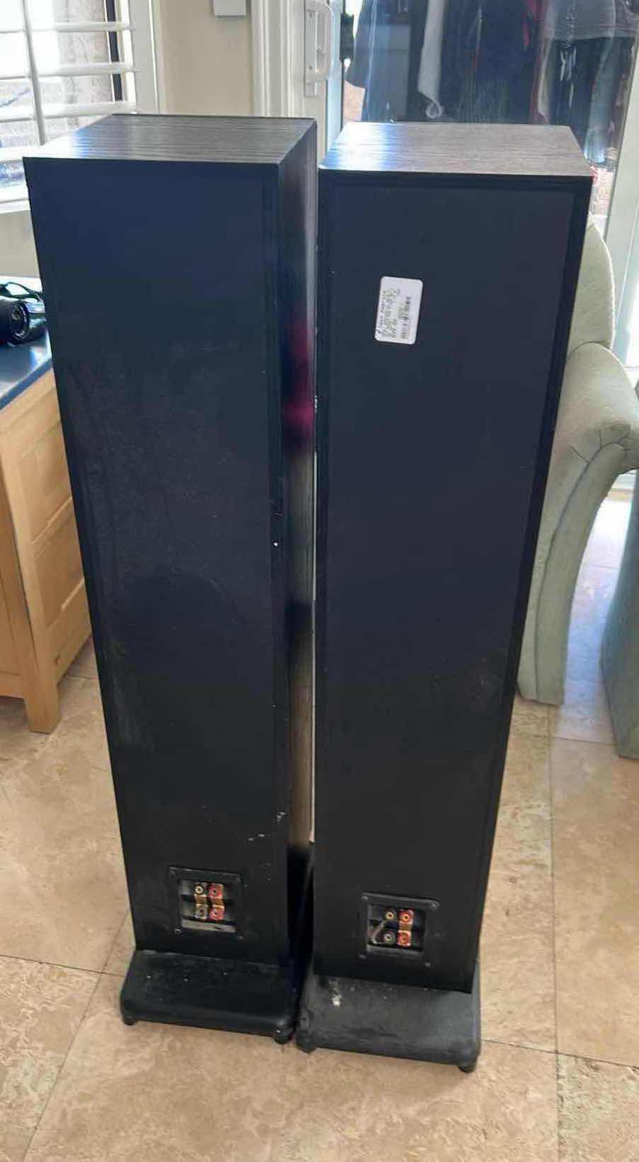 Photo 1 of 2-POLK AUDIO FLOOR STANDING SPEAKERS 8" X 43"