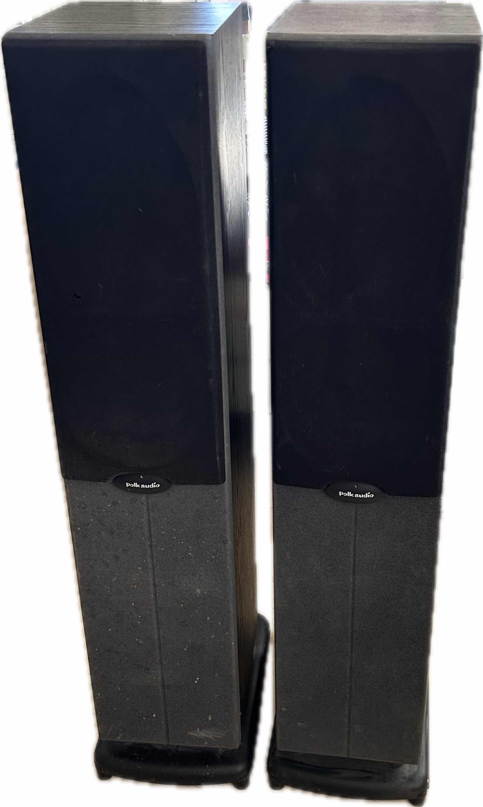 Photo 1 of 2-POLK AUDIO FLOOR STANDING SPEAKERS 8" X 43"