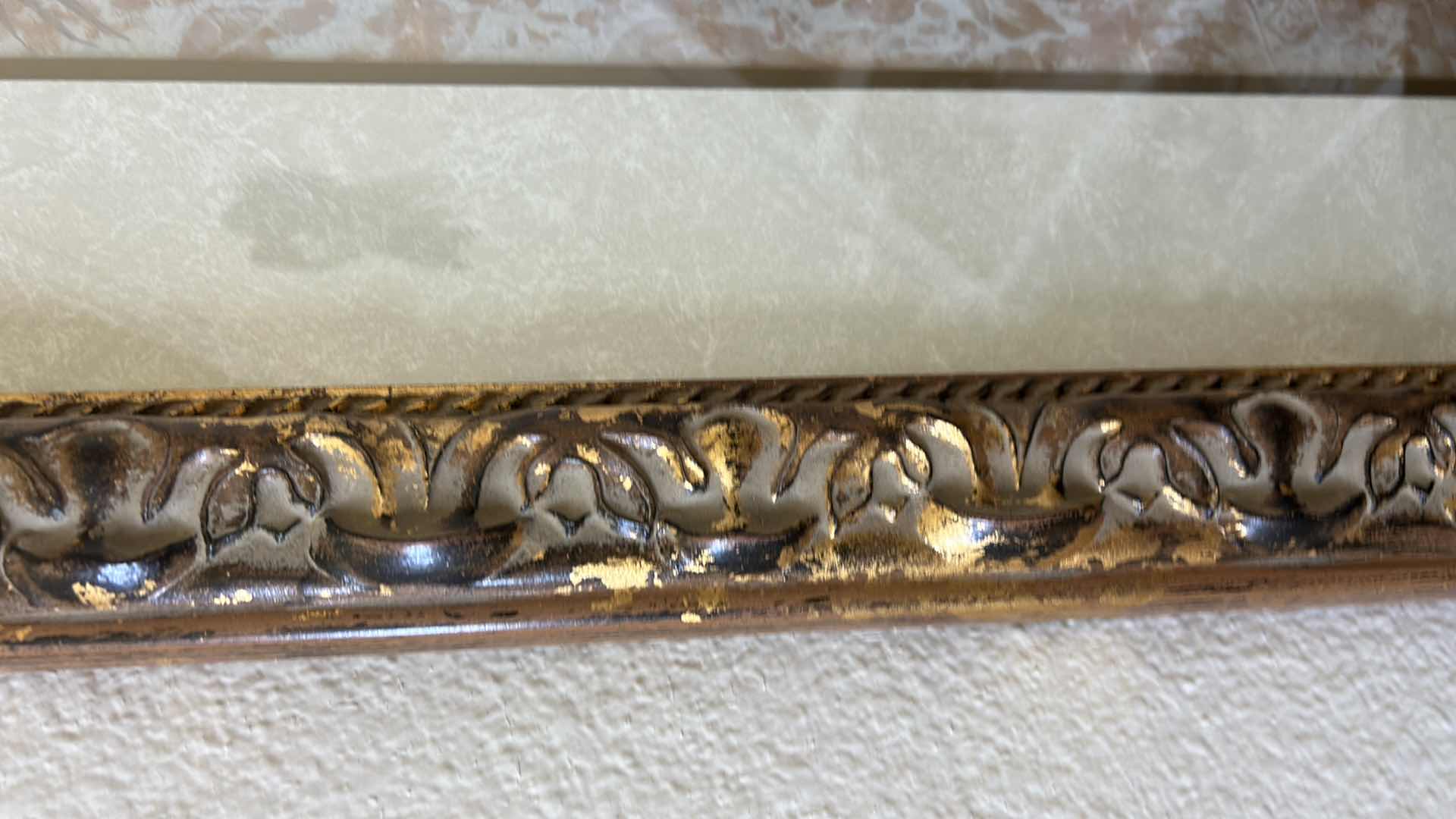 Photo 1 of ORNATE FRAMED PRINT SIGNED ARTWORK 24” x H42 1/2”