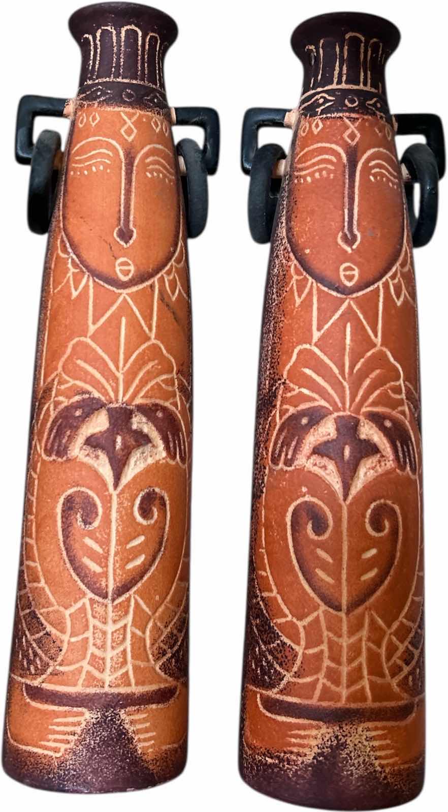 Photo 1 of 2 - AFRICAN TRIBAL VASE 
specifically a "Tebvu Mulapfa Standing Pot" 
H10.5”