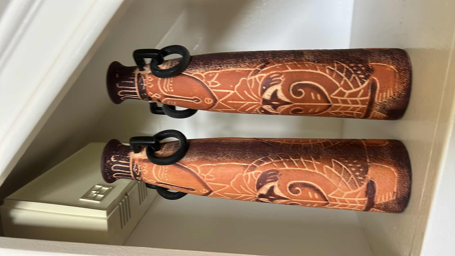 Photo 1 of 2 - AFRICAN TRIBAL VASE 
specifically a "Tebvu Mulapfa Standing Pot" 
H10.5”