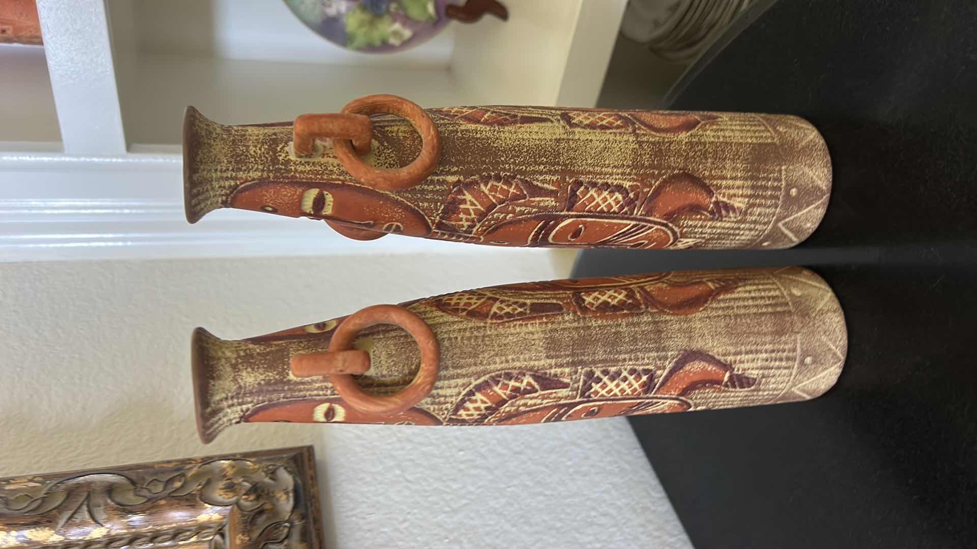 Photo 1 of 2 - AFRICAN TRIBAL VASE 
specifically a "Tebvu Mulapfa Standing Pot" H10.5”