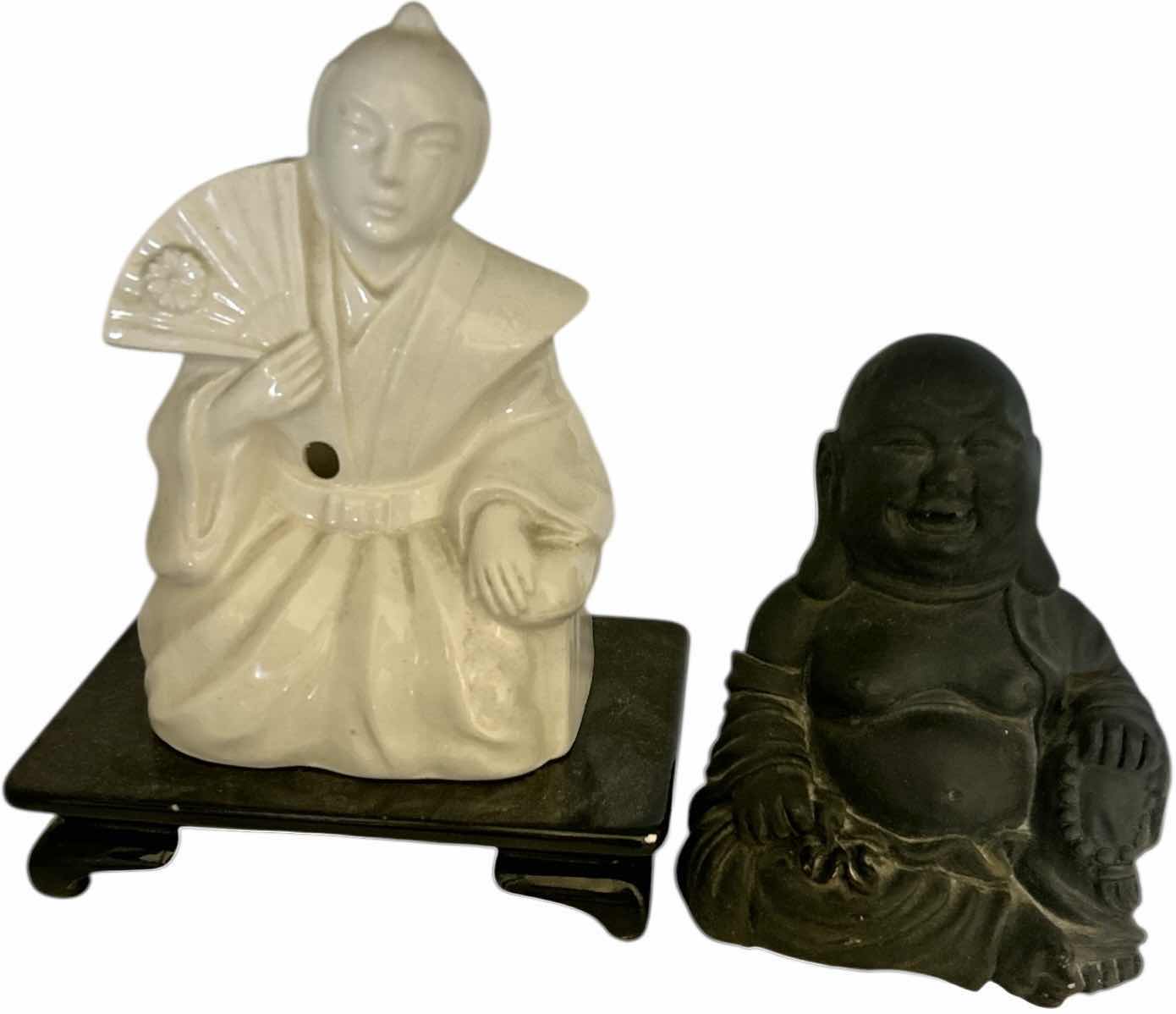Photo 1 of 2 ASIAN FIGURINES H5”