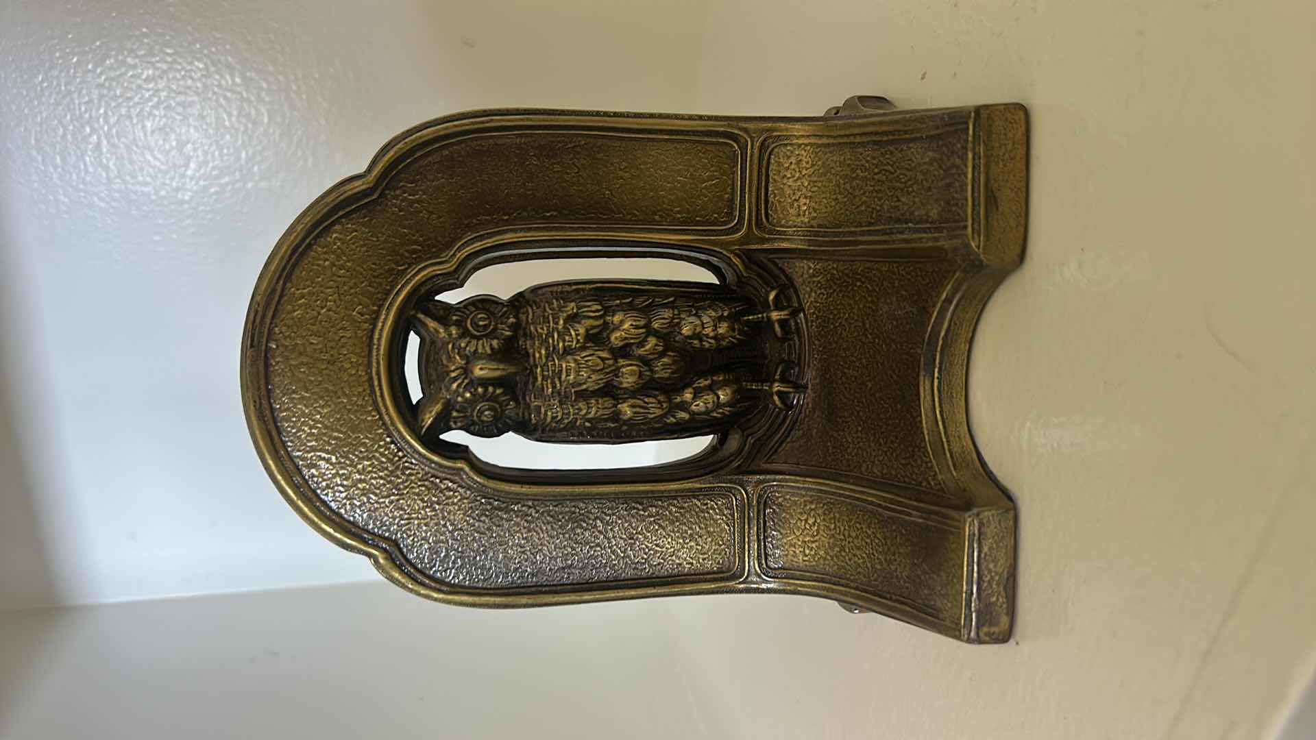 Photo 1 of ANTIQUE CAST IRON BRONZE OWL BOOKENDS H5.75” $895