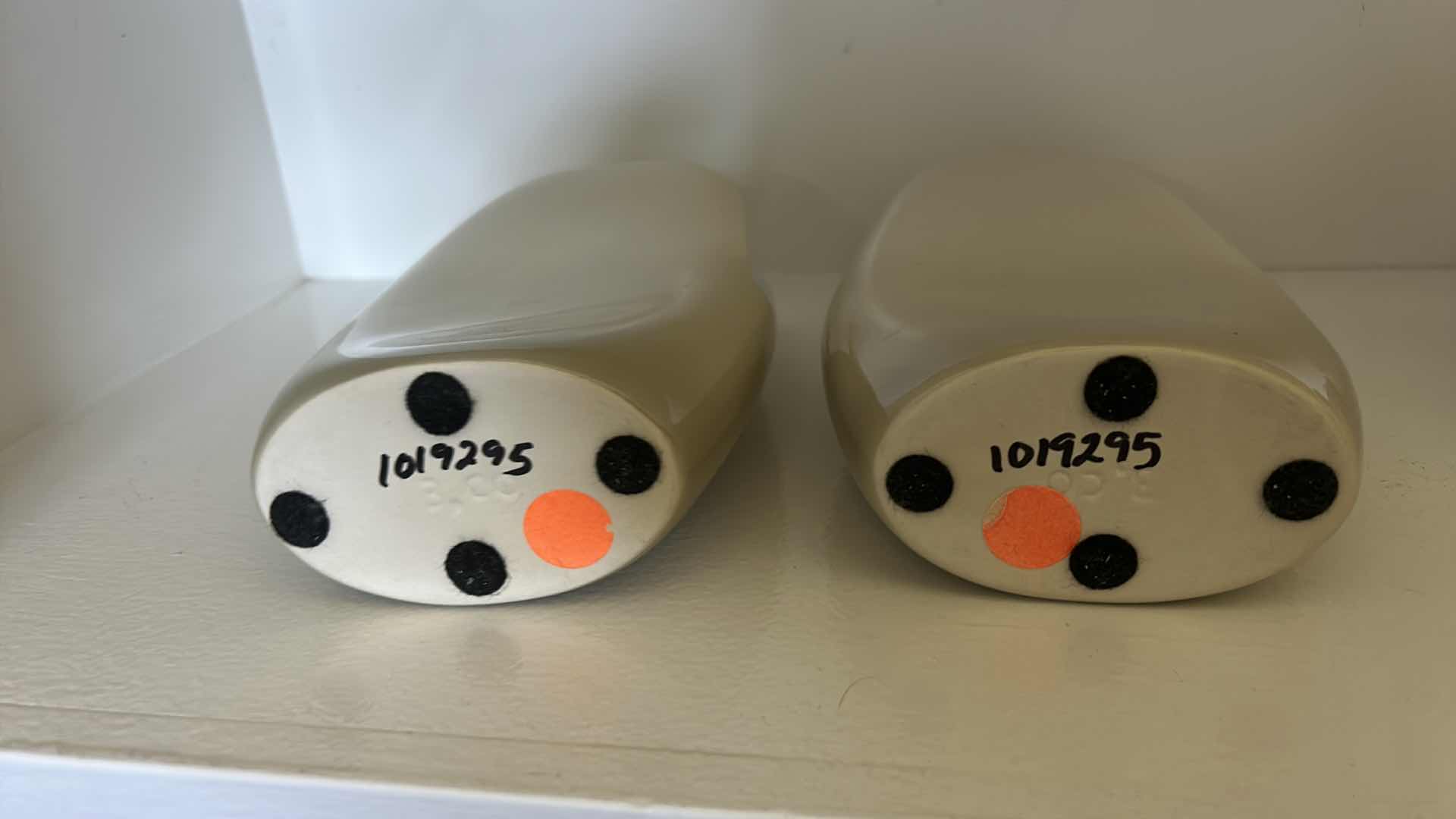 Photo 1 of 2 NUMBERED GLASS VASES