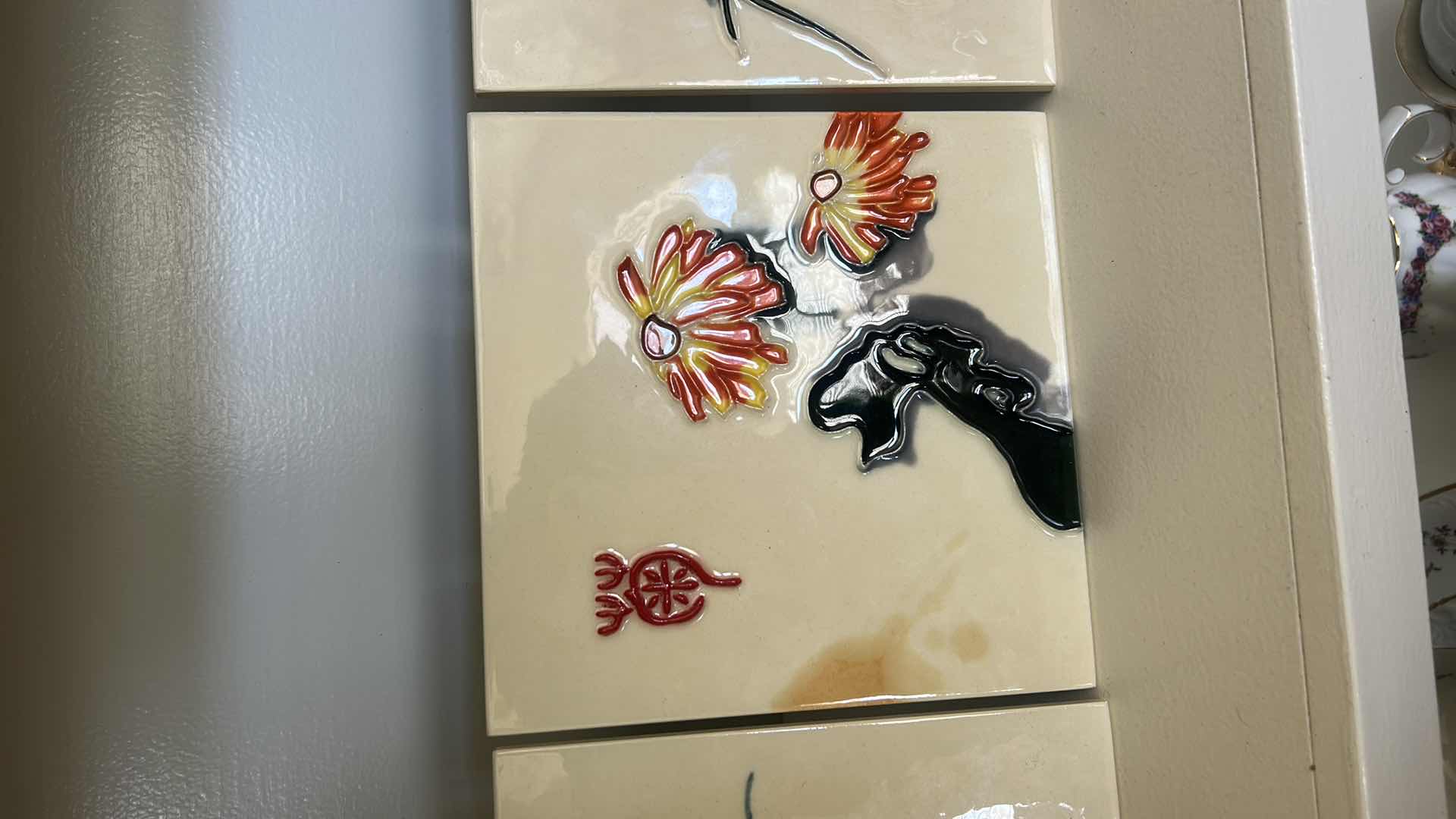 Photo 1 of 3 PORCELAIN ASIAN TILES 8” x 8”