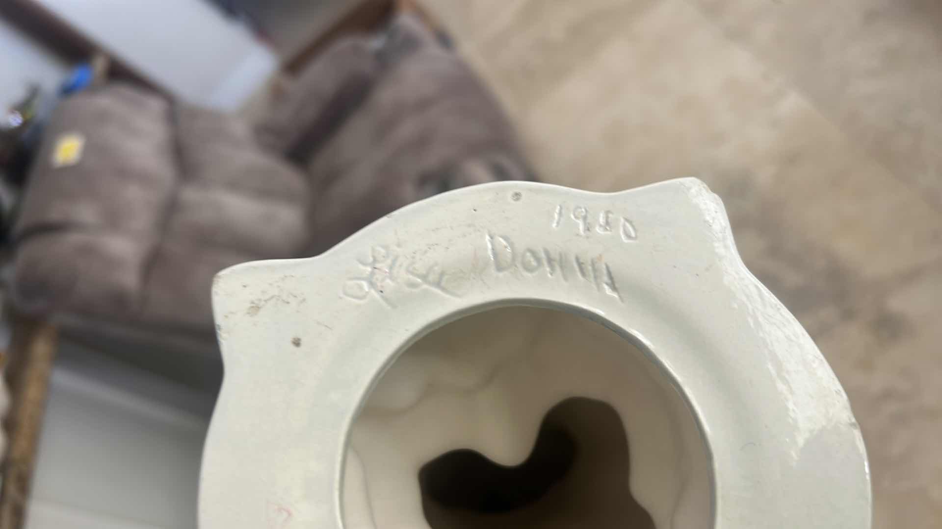 Photo 7 of CHINESE PORCELAIN FIGURINE OFTEN REFERRED TO AS A “MUD-MAN" or "SHIWAN WARE" STATUE H15.5”