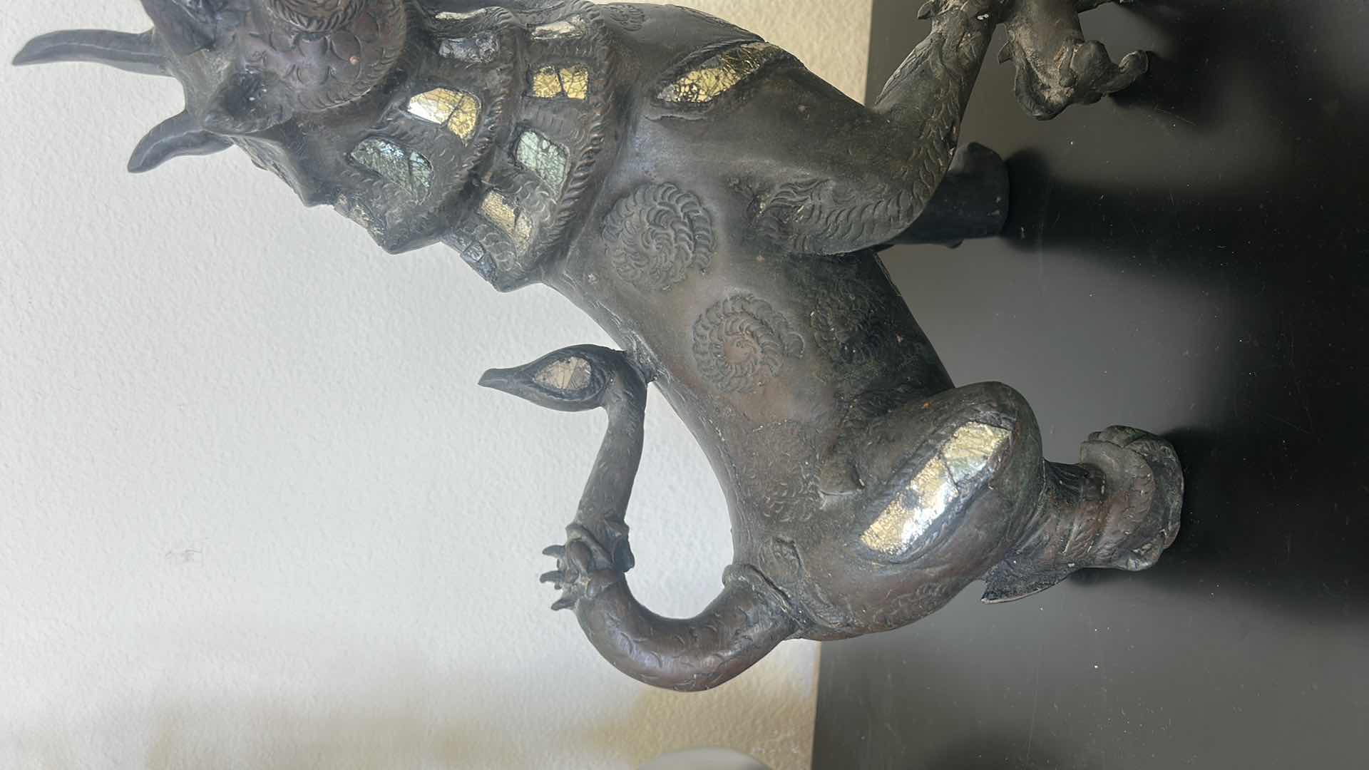 Photo 3 of BRONZE FOO DOG STATUES ($800-$1500) H16.5”