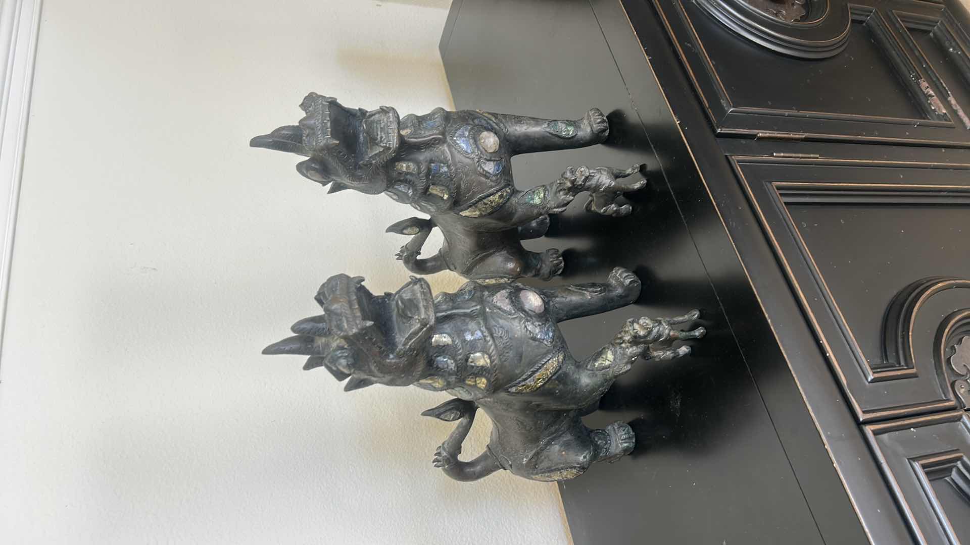 Photo 8 of BRONZE FOO DOG STATUES ($800-$1500) H16.5”
