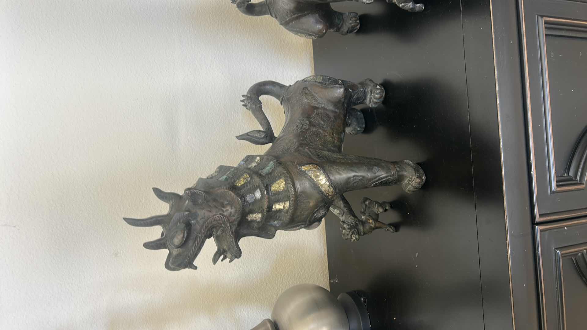 Photo 9 of BRONZE FOO DOG STATUES ($800-$1500) H16.5”