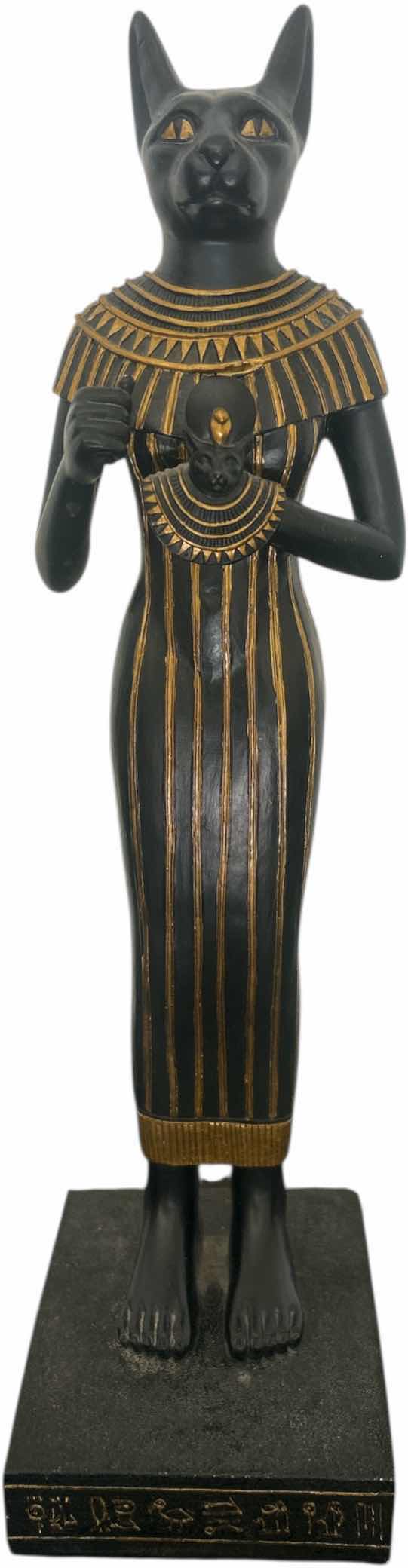 Photo 1 of EGYPTIAN BASTET STATUE H15.5” 