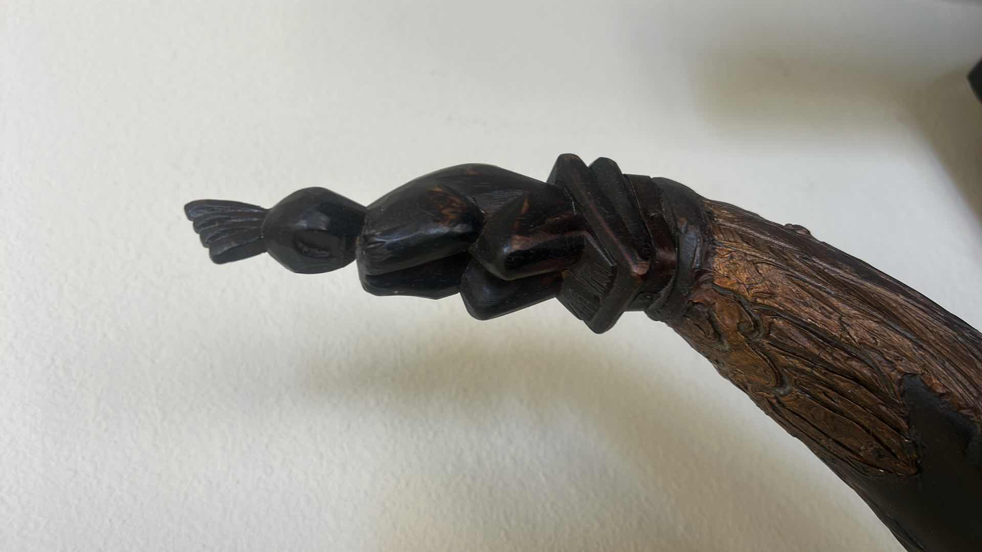 Photo 4 of ANTIQUE INDONESIAN SEAHORSE SCULPTURE FROM BALI 29 1/4” x H21 1/4” $225