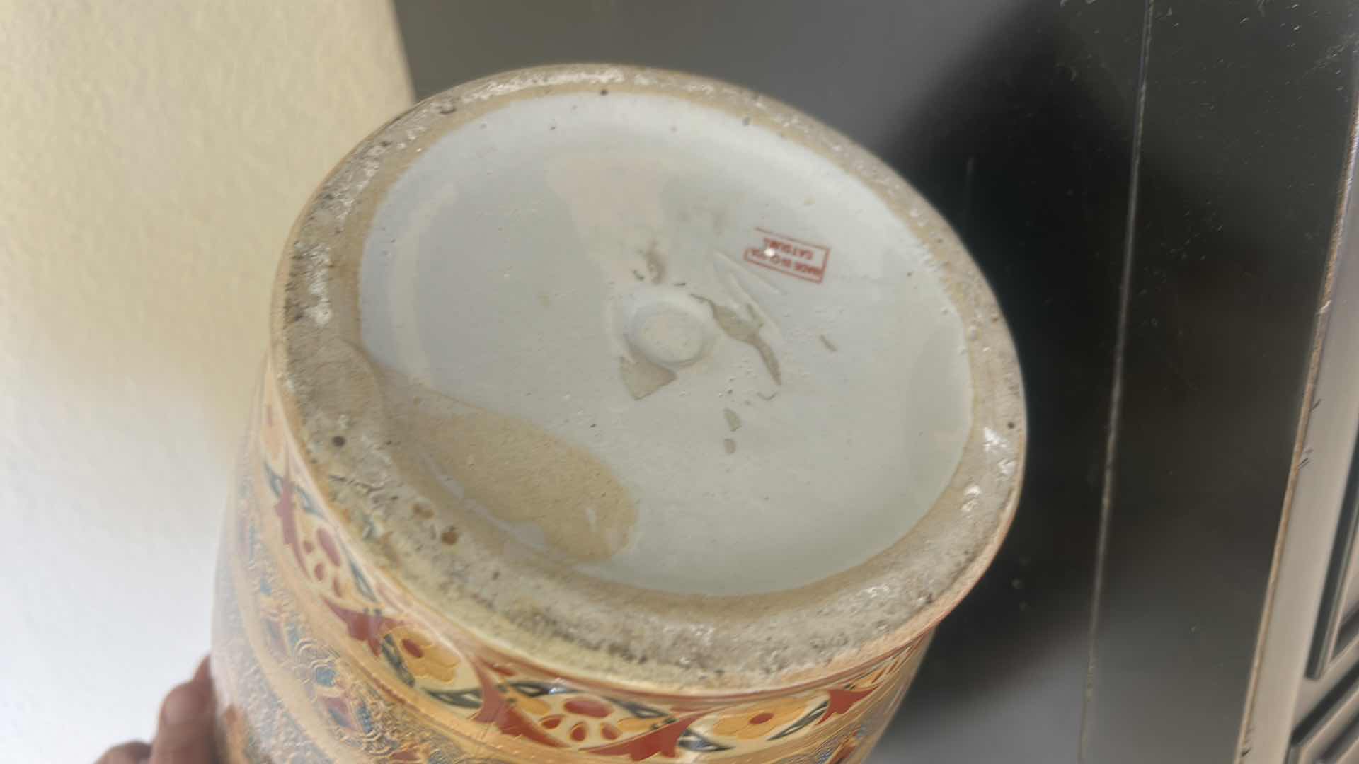 Photo 1 of MID 20th CENTURY SATSUMA VASE H24” $375