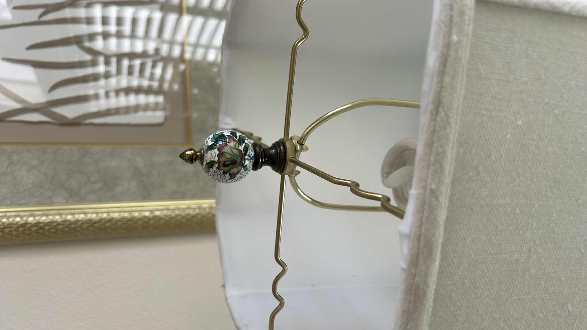 Photo 1 of CHINESE FAMILLE ROSE VASE TABLE LAMP. H39”