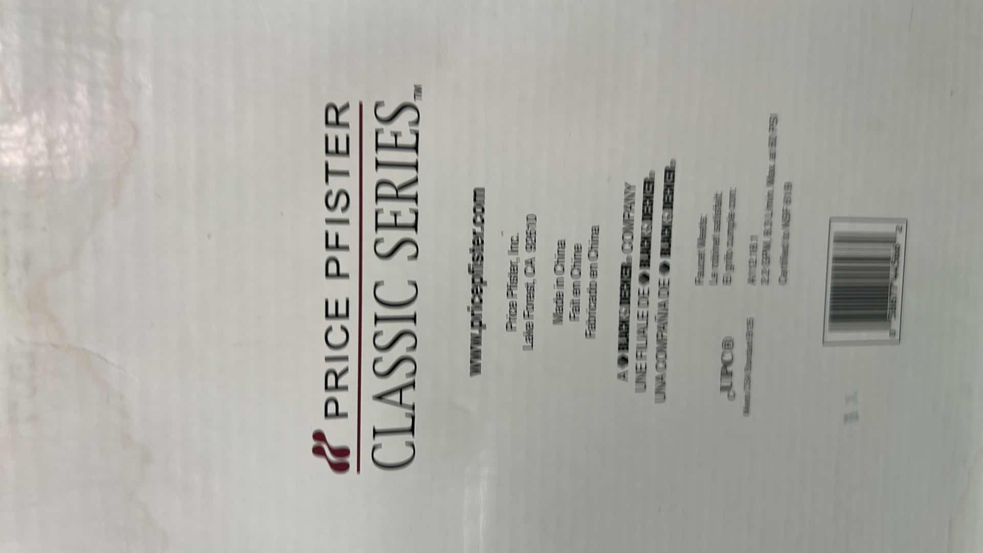 Photo 1 of PRICE PFISTER CLASSIC SERIES FAUCET