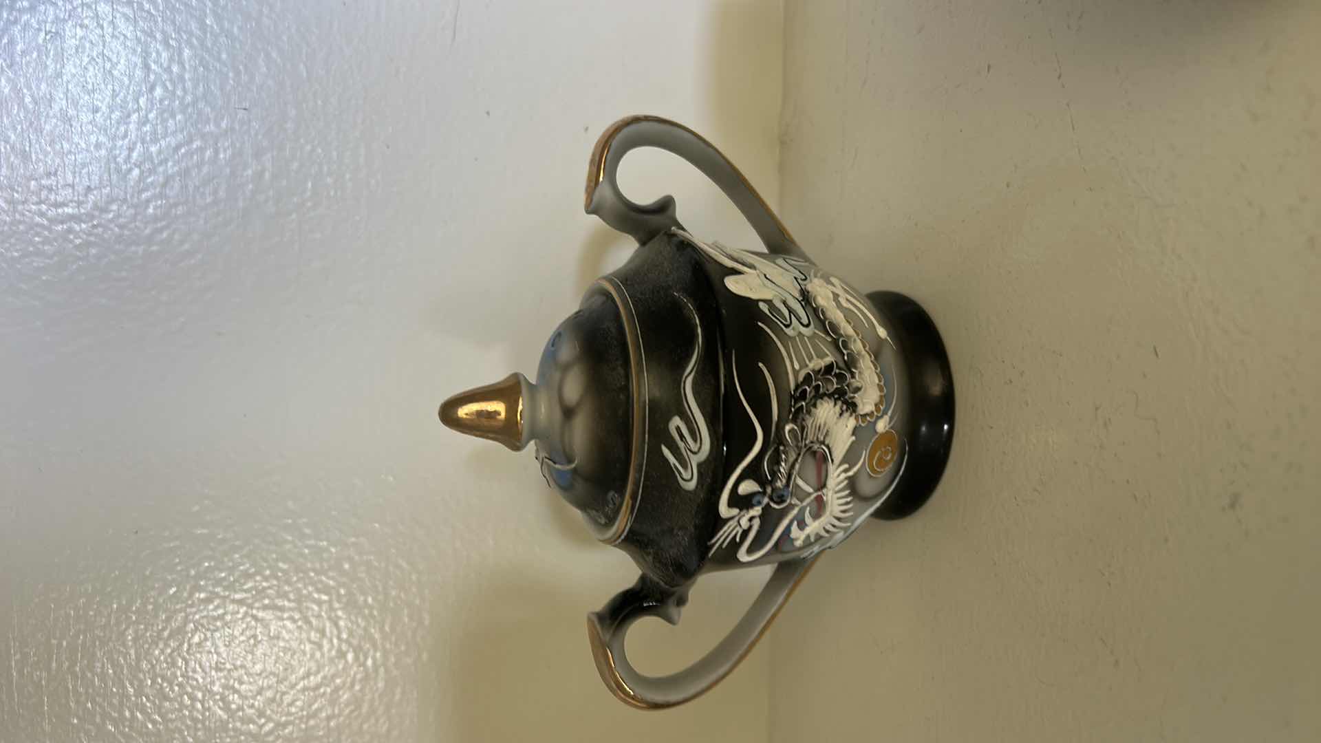 Photo 1 of 12 PC VINTAGE JAPANESE MORIAGE DRAGONWARE TEA SET