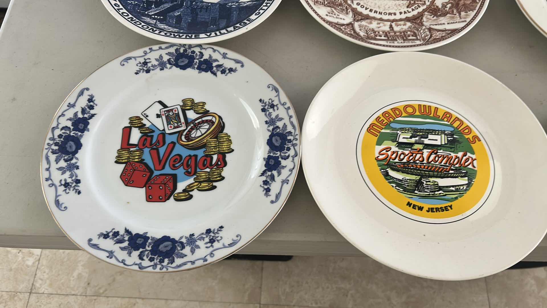 Photo 1 of 12- ASSORTED VINTAGE SOUVENIR PLATES