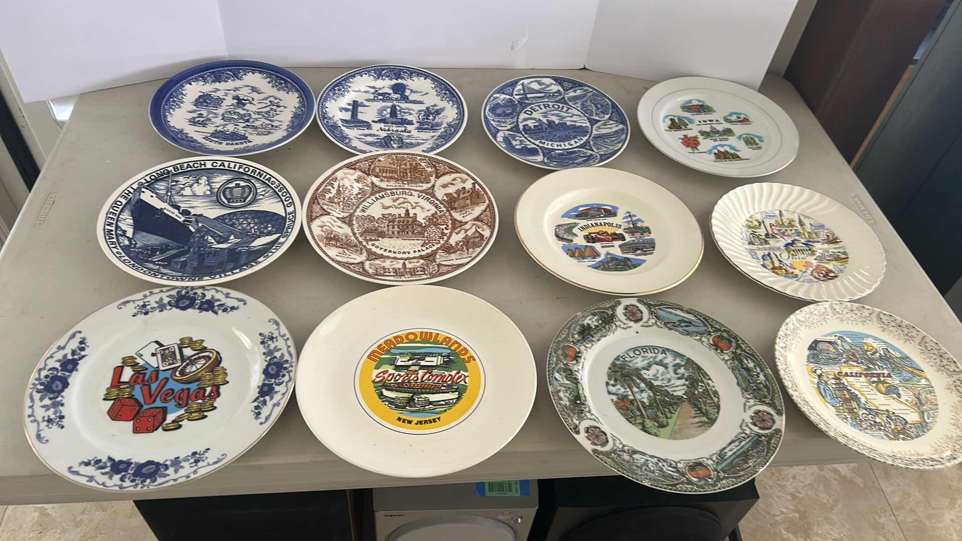 Photo 1 of 12- ASSORTED VINTAGE SOUVENIR PLATES