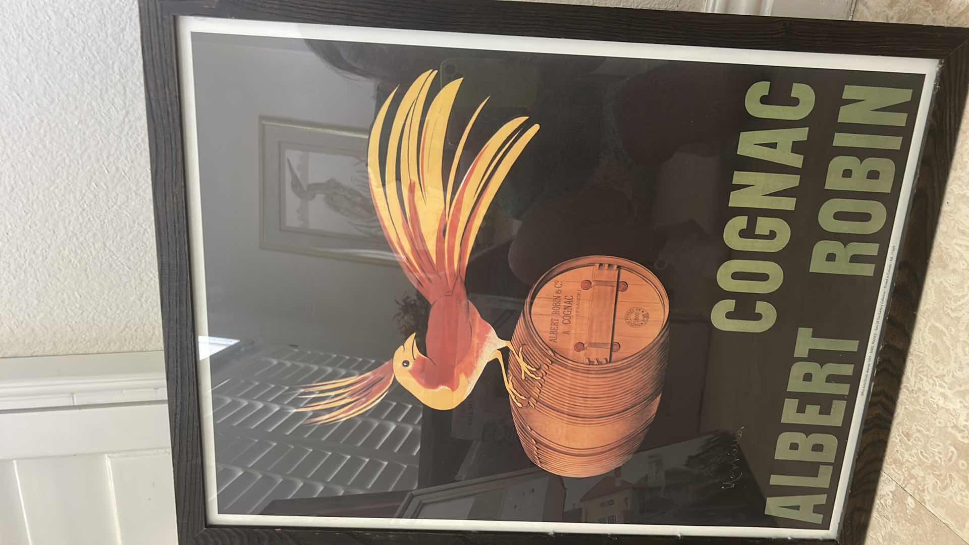 Photo 1 of FRAMED “COGNAC” ARTWORK 19 1/2 H25.5”