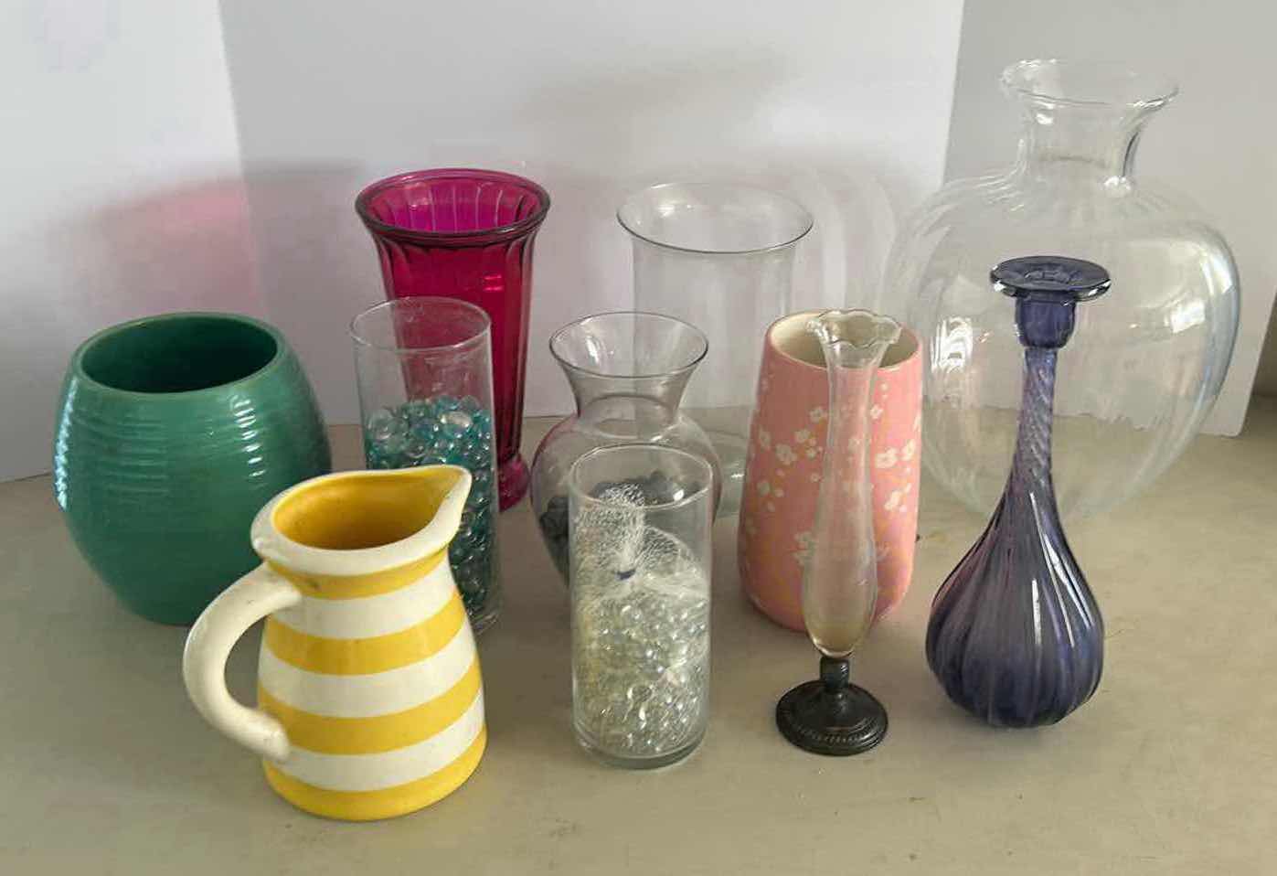 Photo 1 of 11- ASSORTED VASES