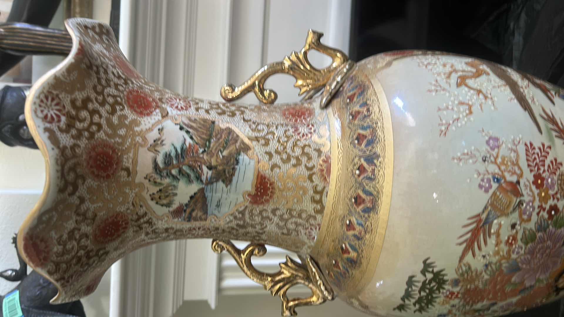 Photo 1 of SATSUMA CHINESE VASE H24”