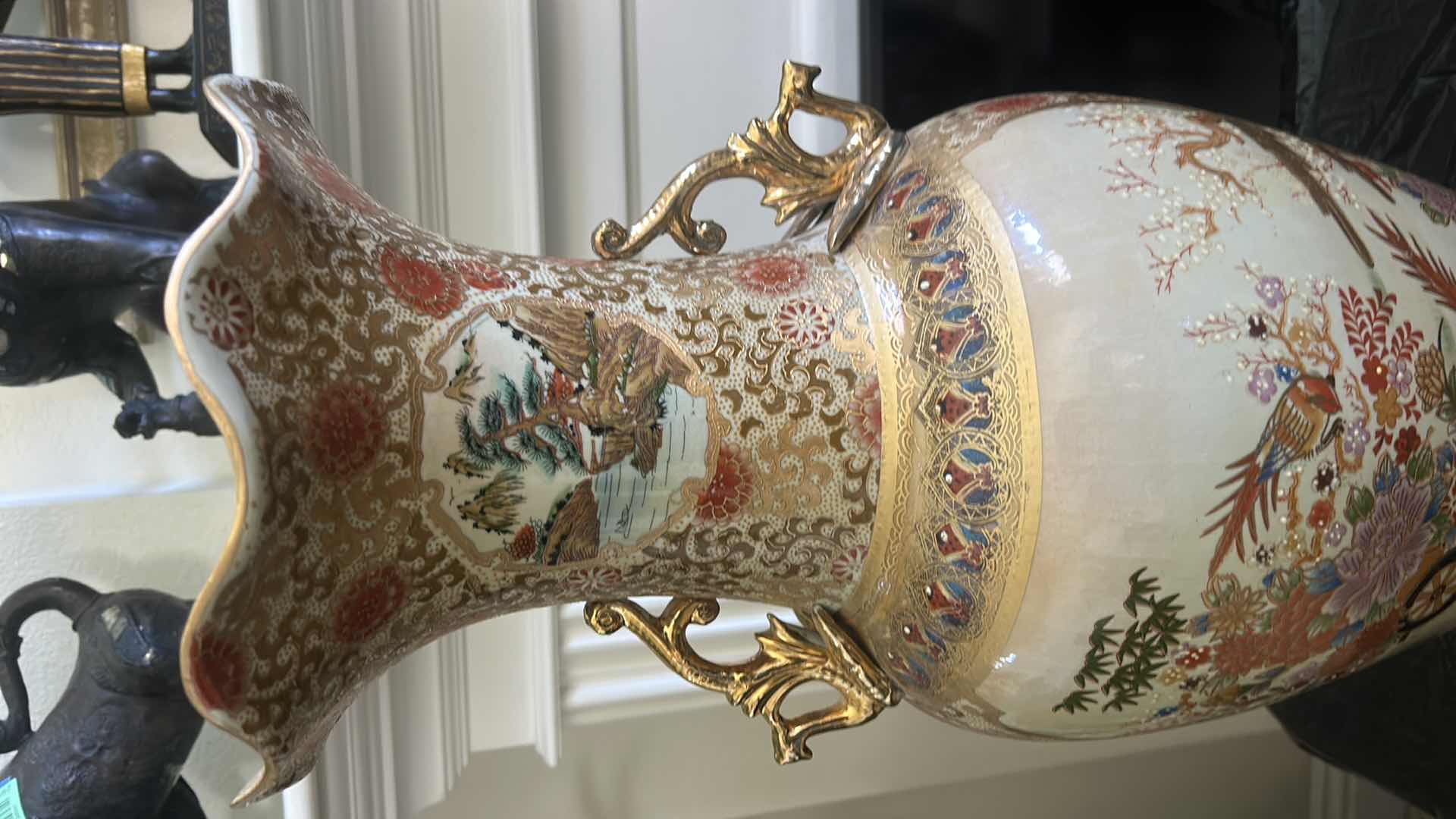 Photo 1 of SATSUMA CHINESE VASE H24”