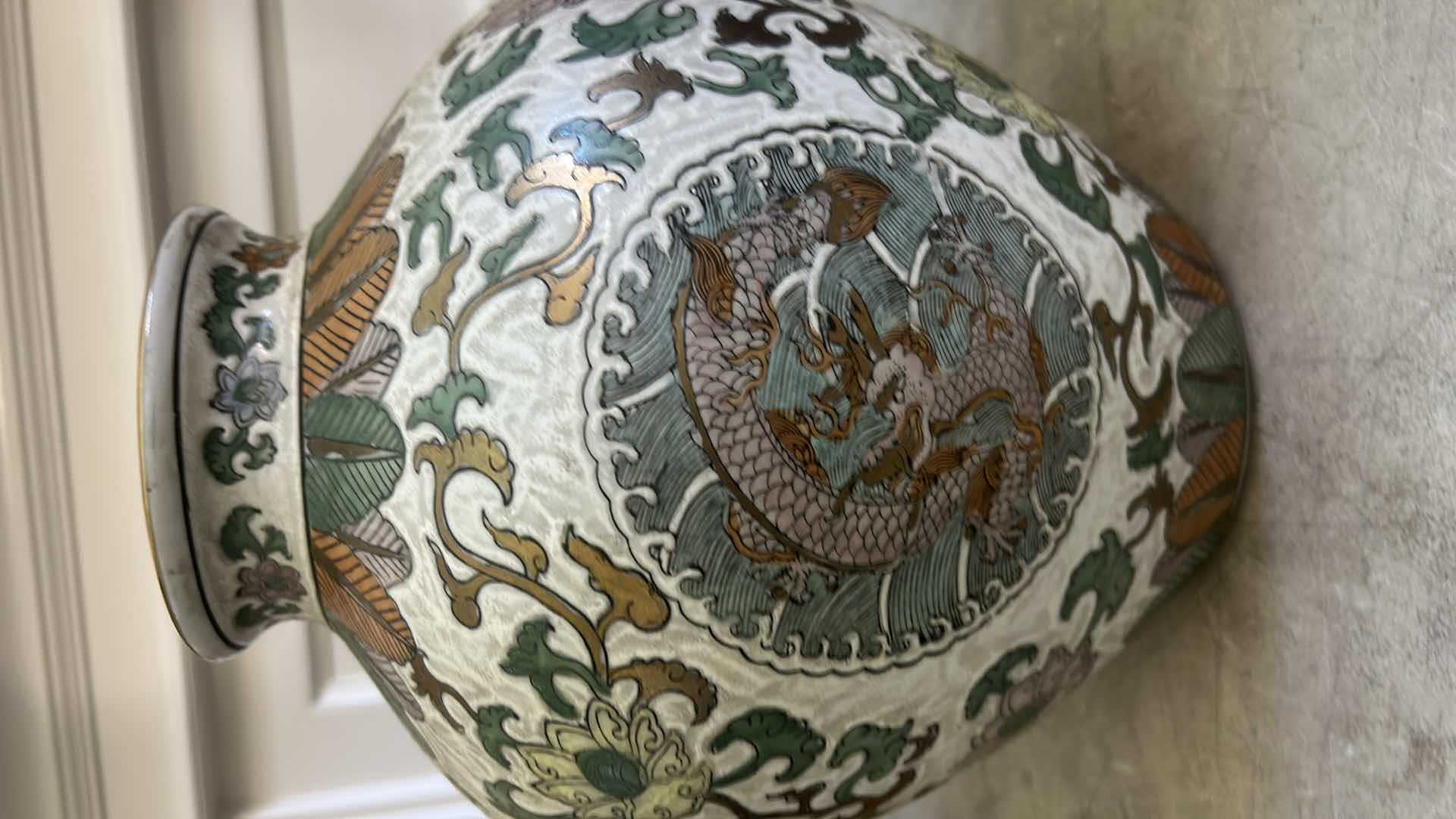 Photo 1 of KUTANI WARE H12”, A TRADITIONAL STYLE OF JAPANESE PORCELAIN $300