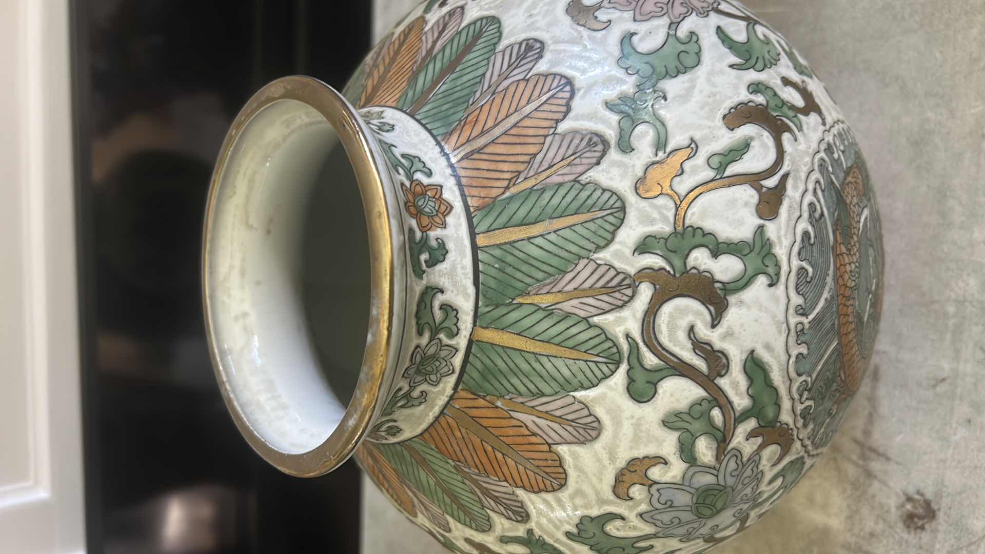 Photo 1 of KUTANI WARE H12”, A TRADITIONAL STYLE OF JAPANESE PORCELAIN $300