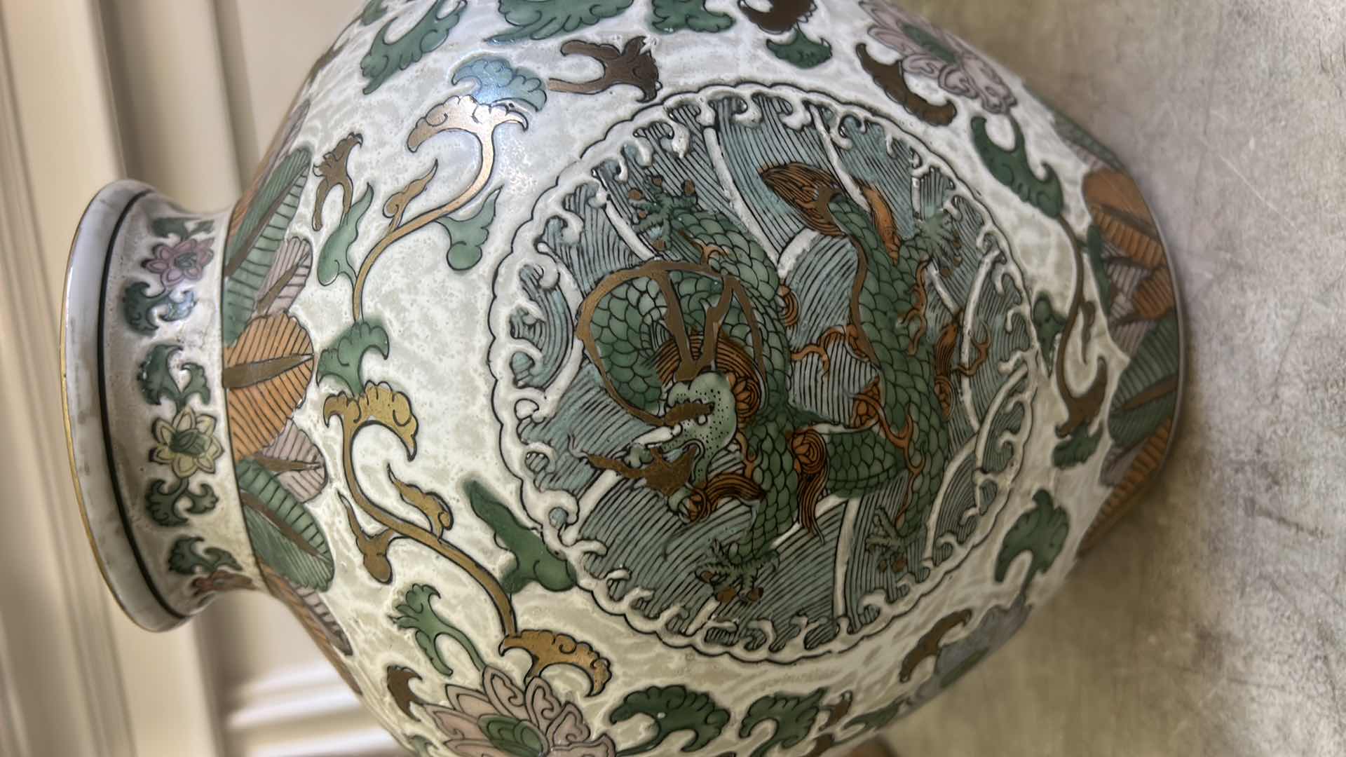 Photo 1 of KUTANI WARE H12”, A TRADITIONAL STYLE OF JAPANESE PORCELAIN $300