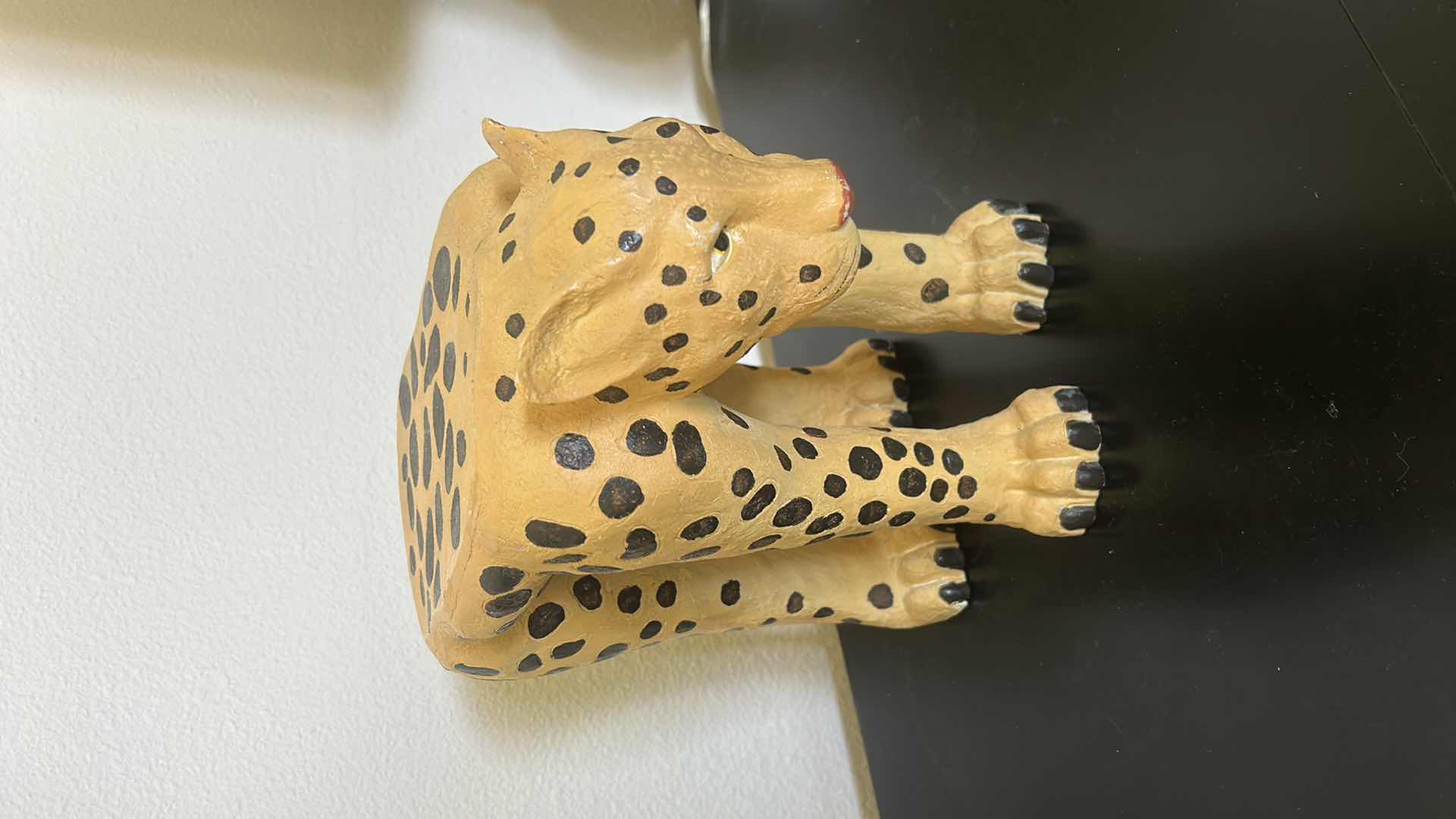 Photo 1 of CERAMIC HAND PAINTED LEOPARD STOOL H11”