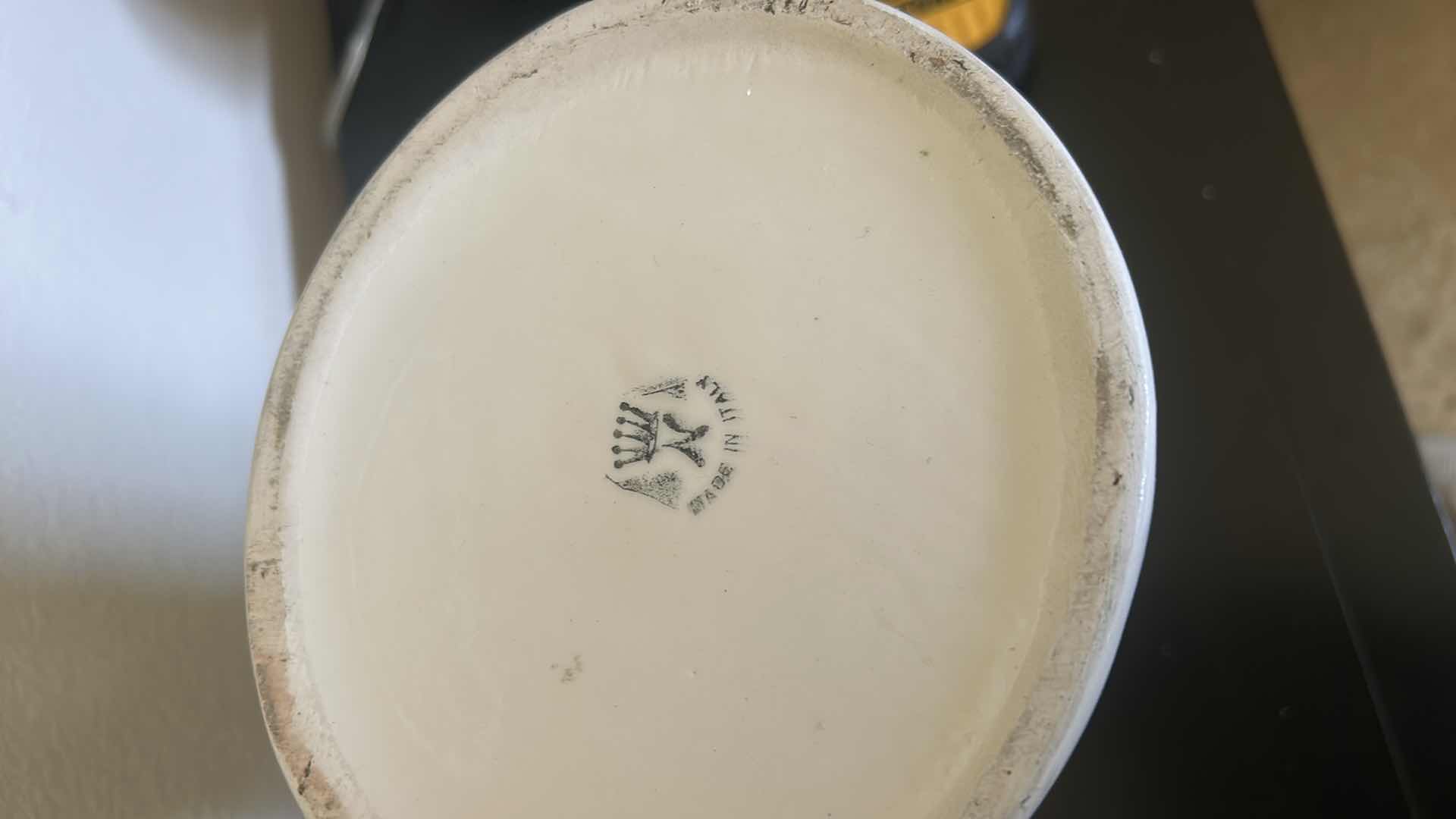 Photo 7 of PORCELAIN VASE, MADE IN ITALY H13.5”