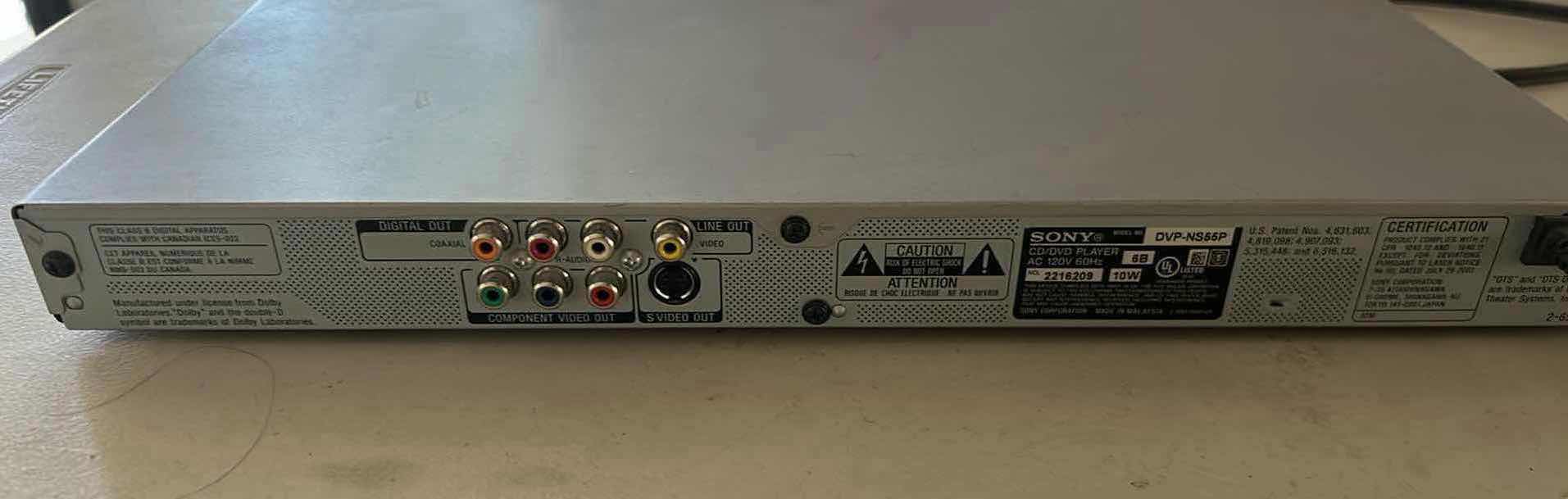 Photo 1 of SONY DVP-NS55P CD/DVD PLAYER