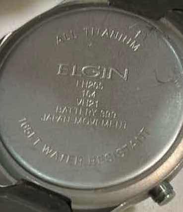 Photo 1 of ELGIN TITANIUM MENS WATCH
