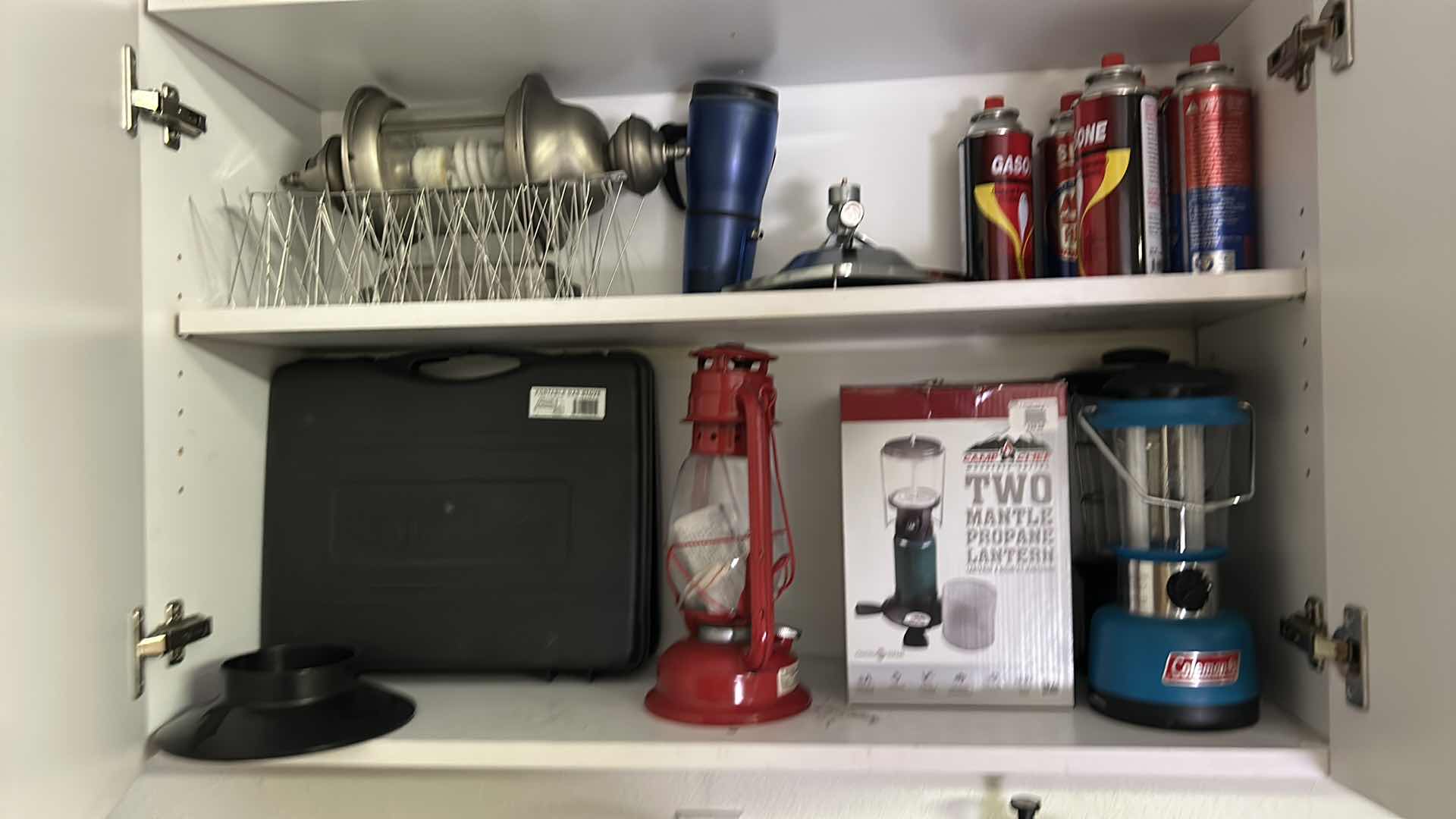 Photo 1 of CONTENTS OF CABINET IN GARAGE