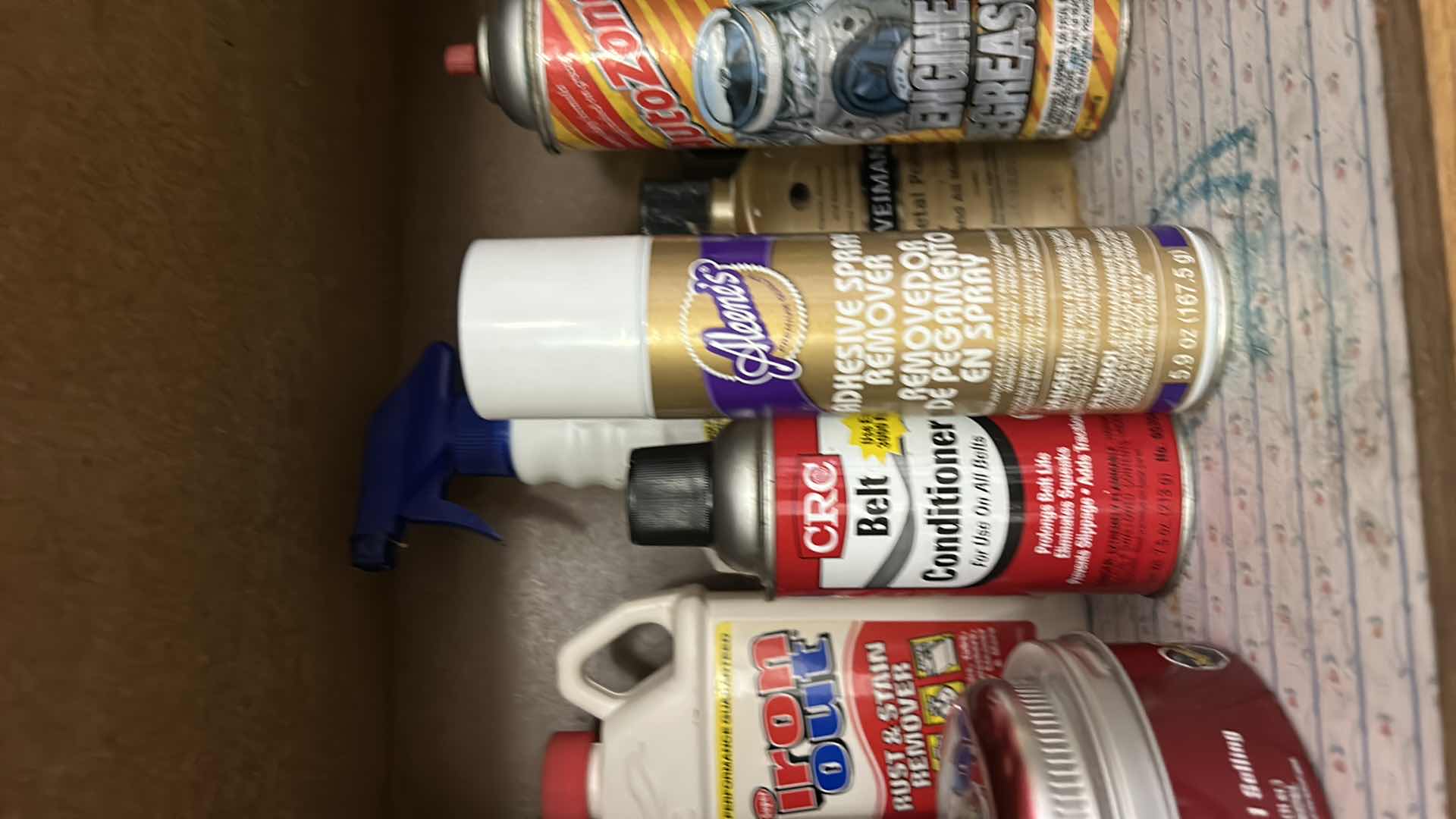 Photo 1 of CONTENTS OF CABINET IN GARAGE