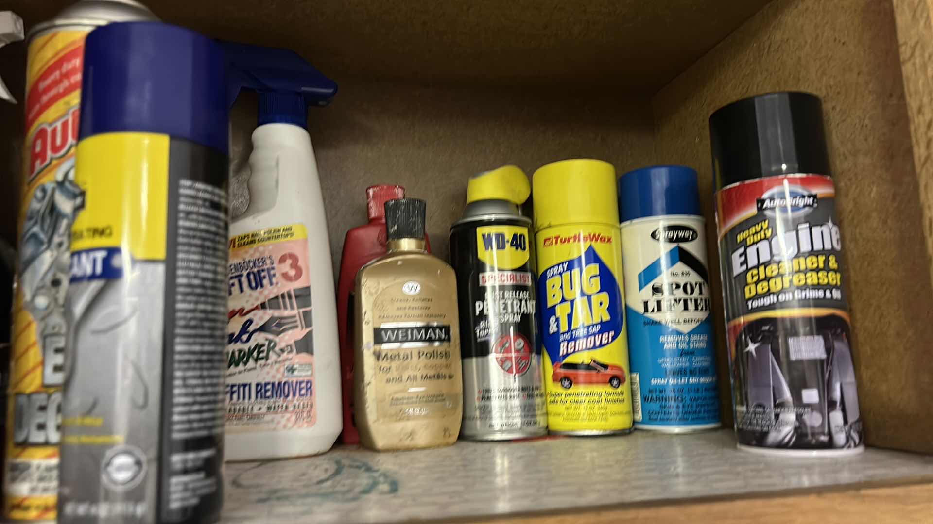 Photo 1 of CONTENTS OF CABINET IN GARAGE