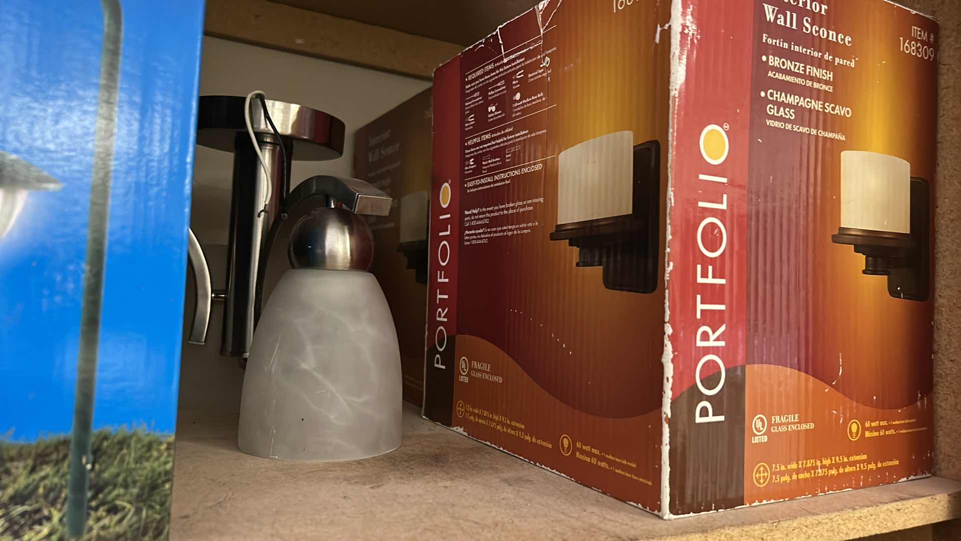 Photo 2 of CONTENTS OF CABINET - LIGHTING FIXTURES