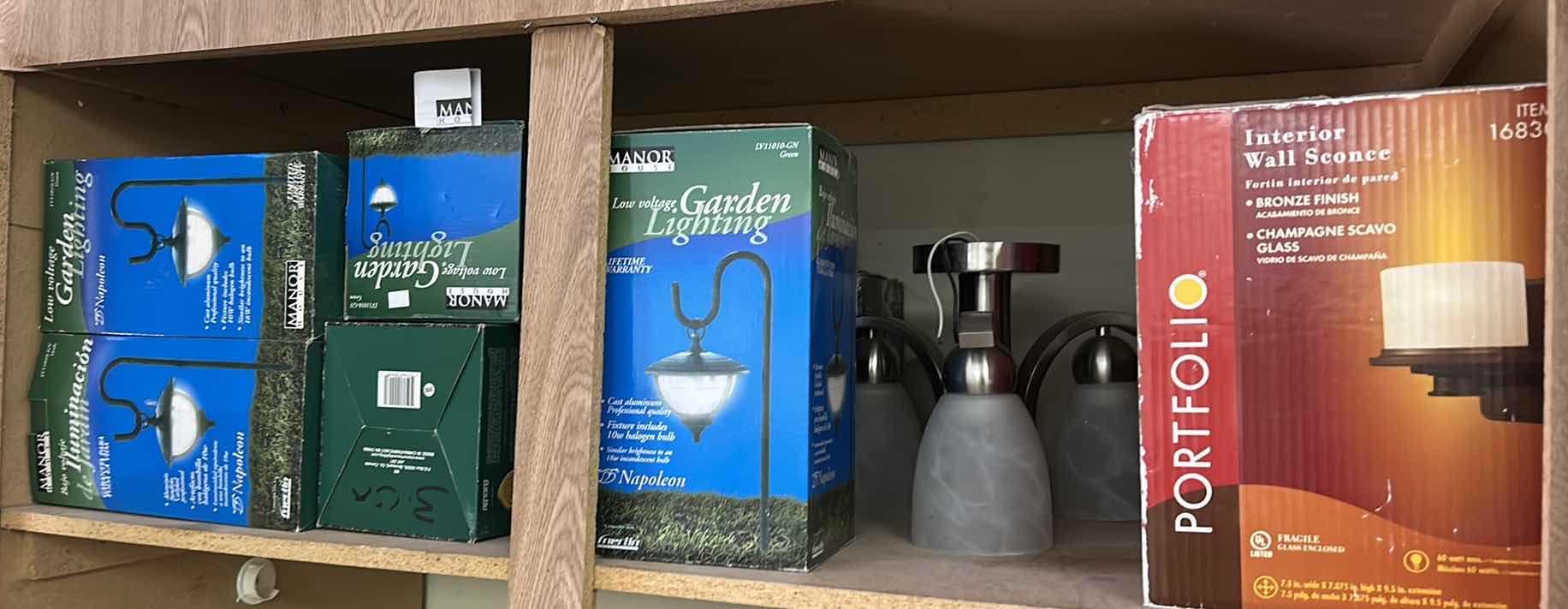 Photo 1 of CONTENTS OF CABINET - LIGHTING FIXTURES