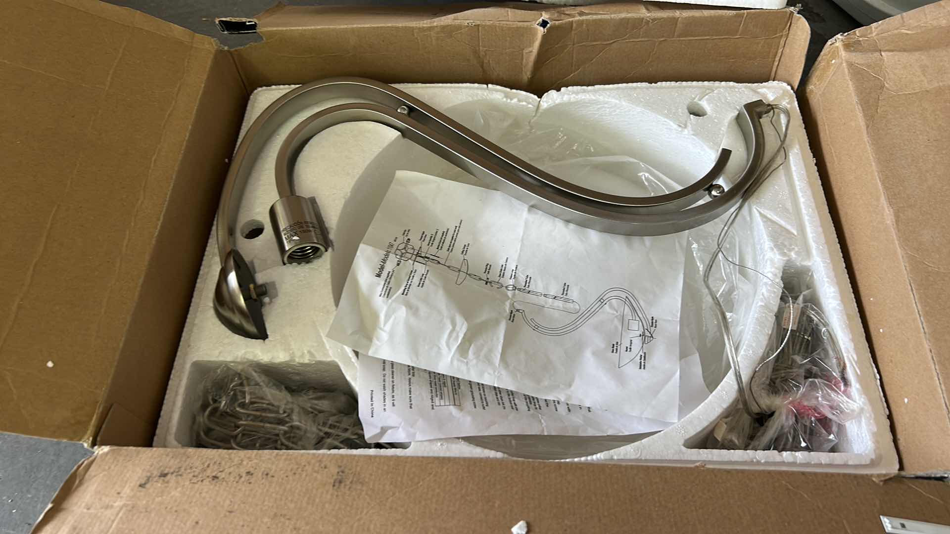 Photo 1 of KICHLER BRUSHED NICKEL PENDANT LIGHT FIXTURE