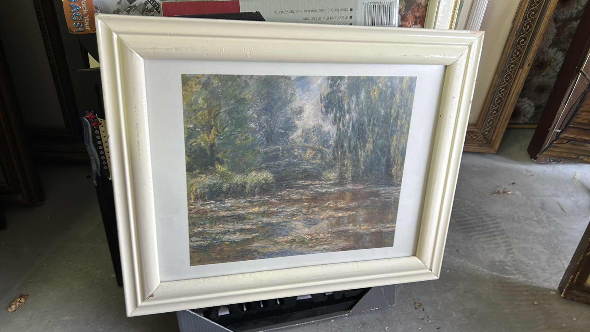 Photo 1 of STACK OF ARTWORK AND FRAMES ( LARGEST 27 x H37.5”)