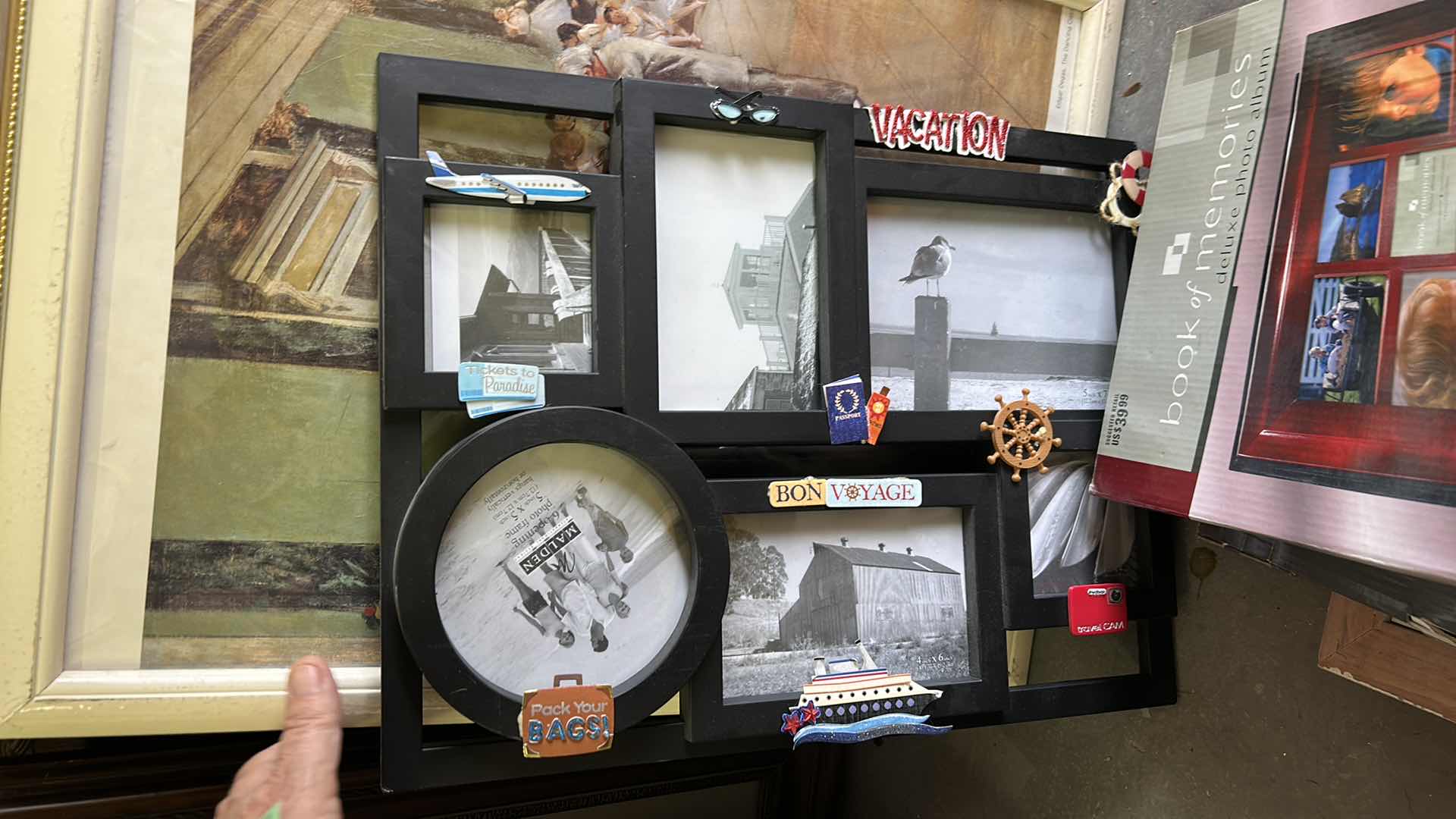 Photo 1 of STACK OF ARTWORK AND FRAMES ( LARGEST 27 x H37.5”)