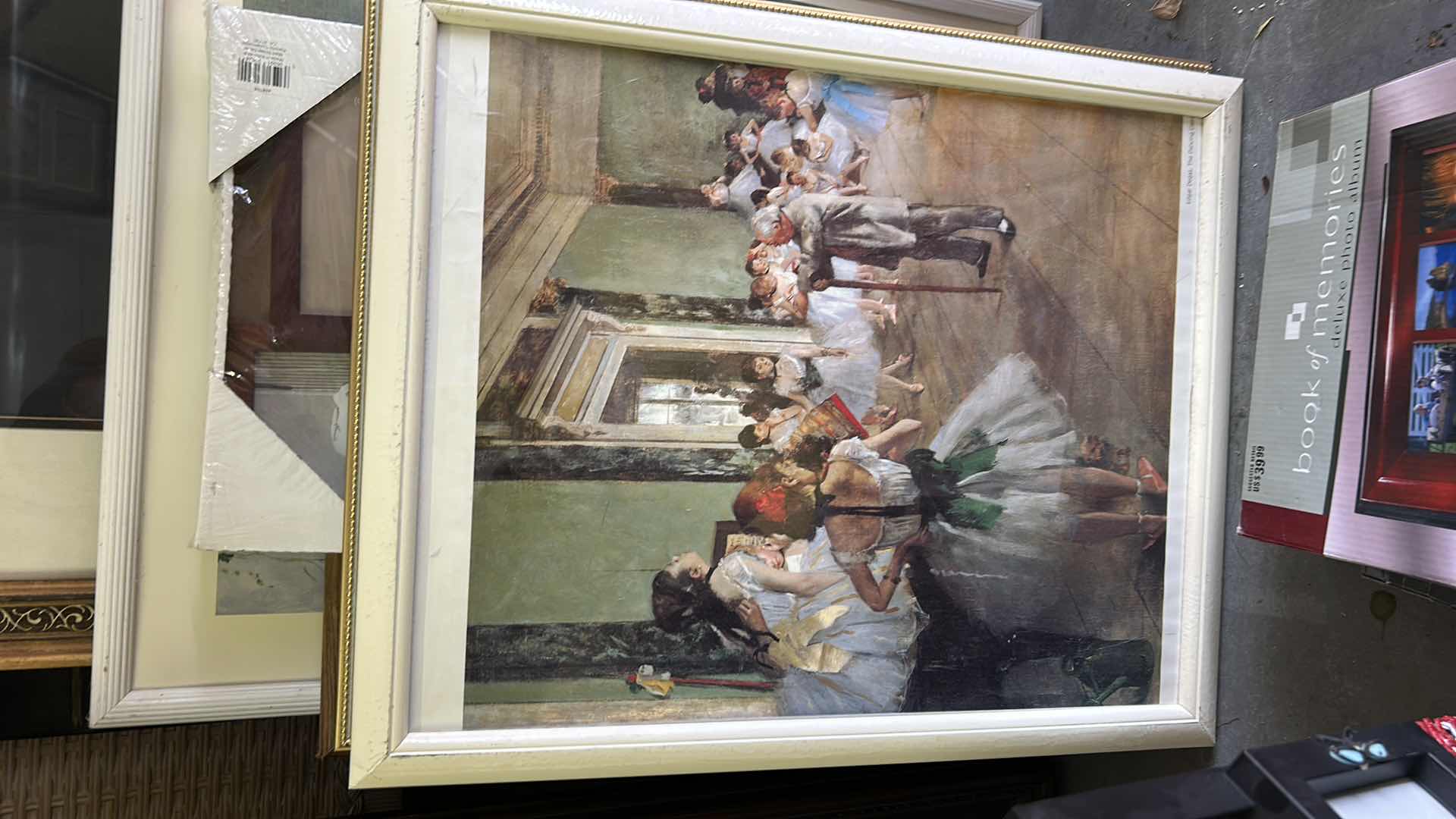 Photo 1 of STACK OF ARTWORK AND FRAMES ( LARGEST 27 x H37.5”)